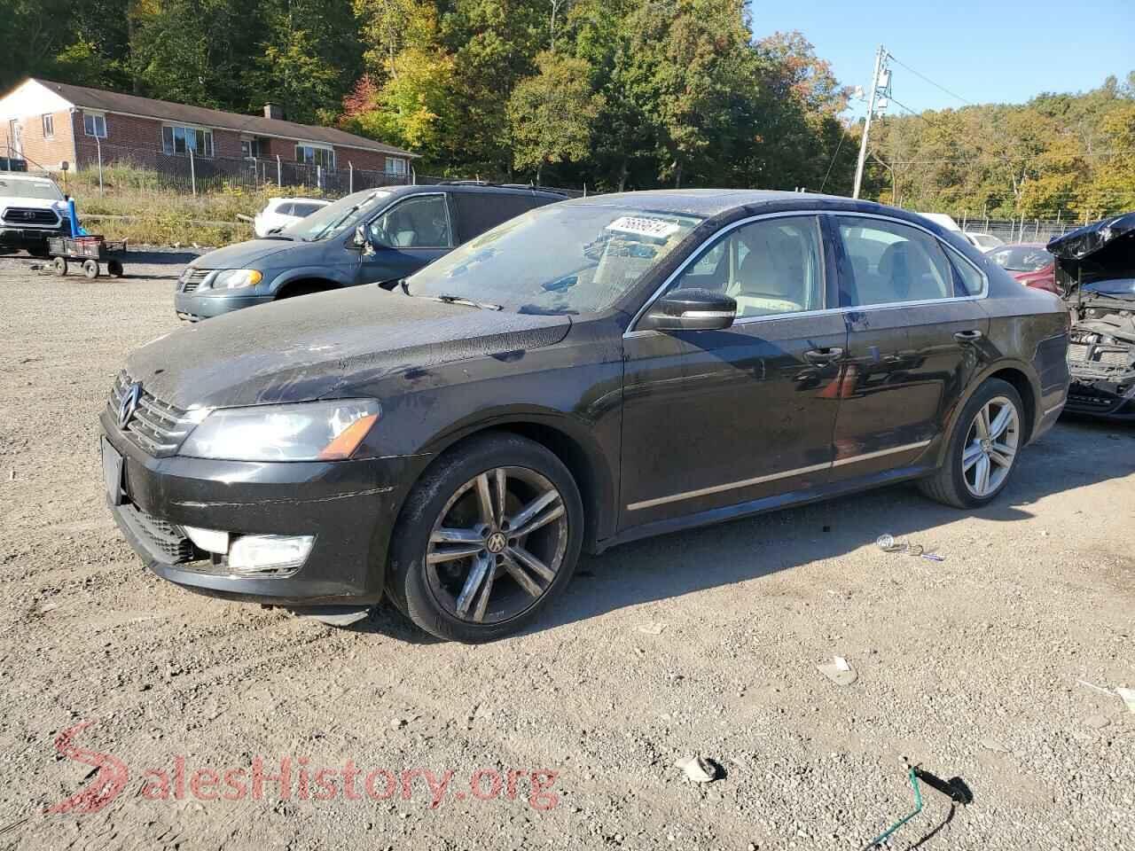 2013 VOLKSWAGEN PASSAT — VIN 1VWCN7A3XDC116565