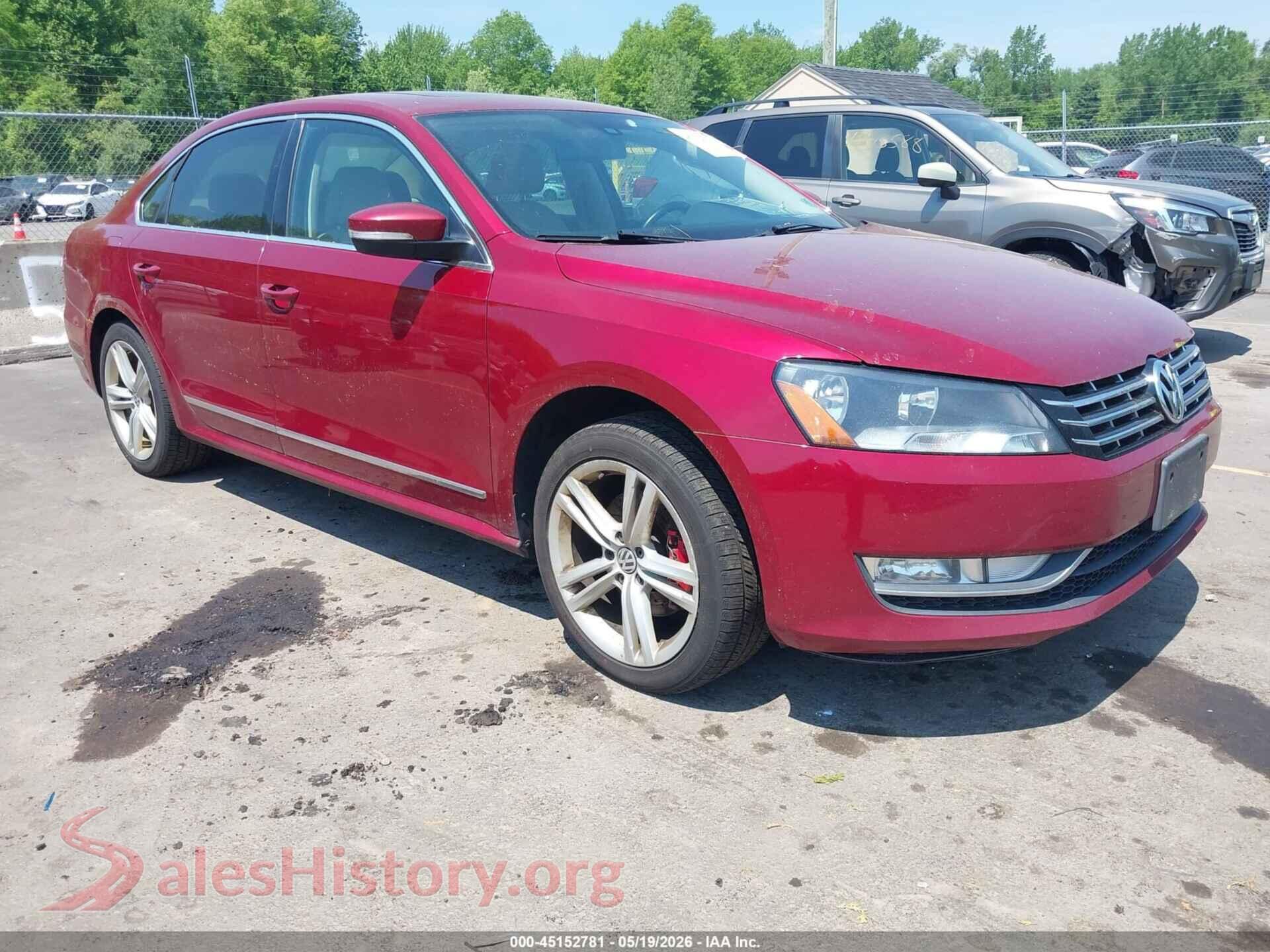 2015 VOLKSWAGEN PASSAT — VIN 1VWCV7A3XFC009776