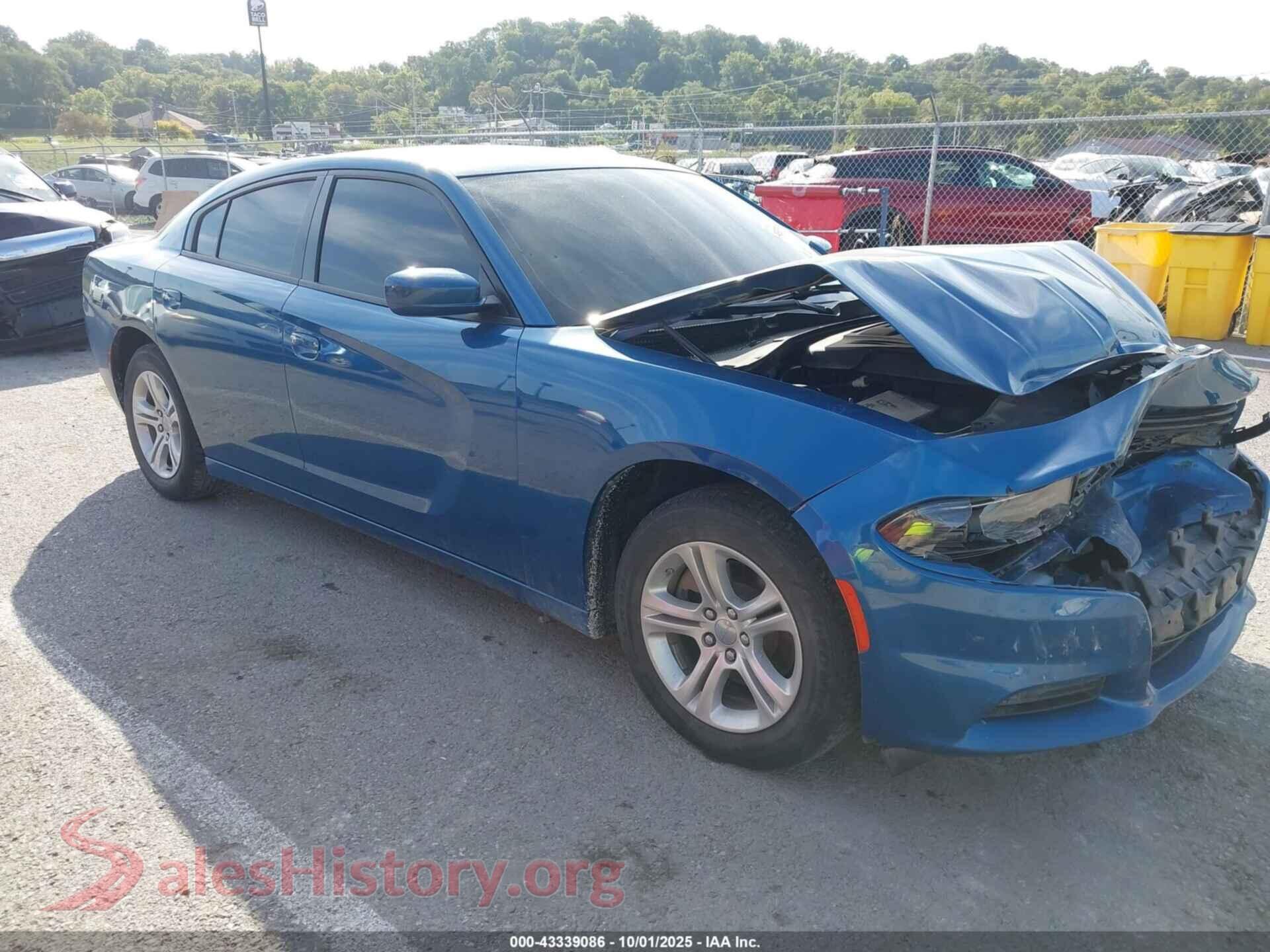 2022 DODGE CHARGER — VIN 2C3CDXBG4NH172575