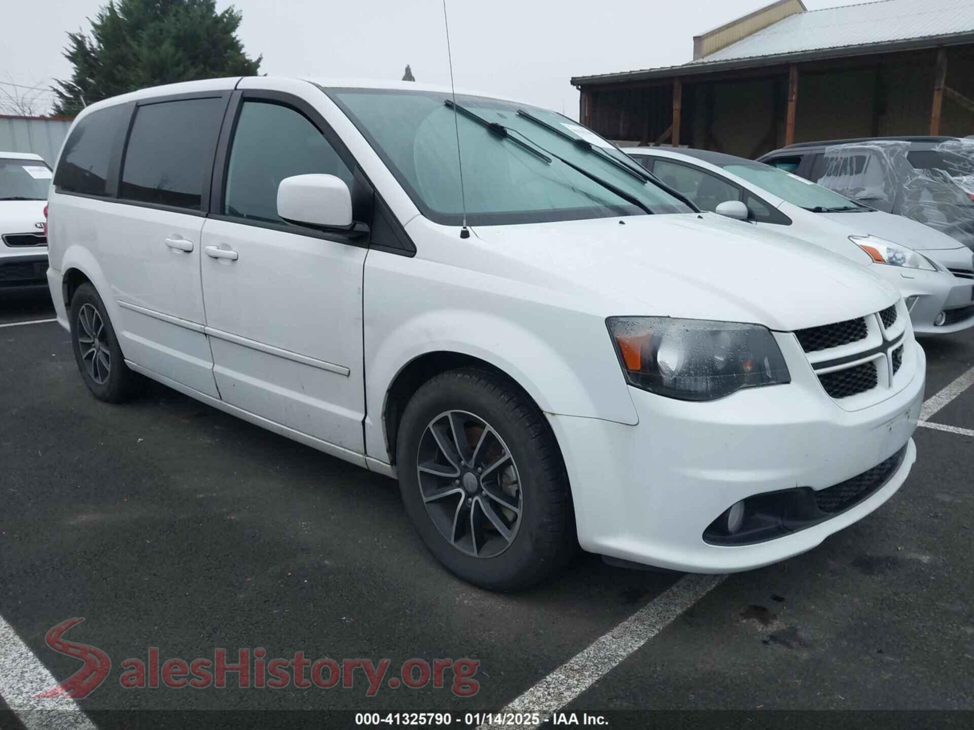 2016 DODGE GRAND CARAVAN — VIN 2C4RDGEG3GR317619