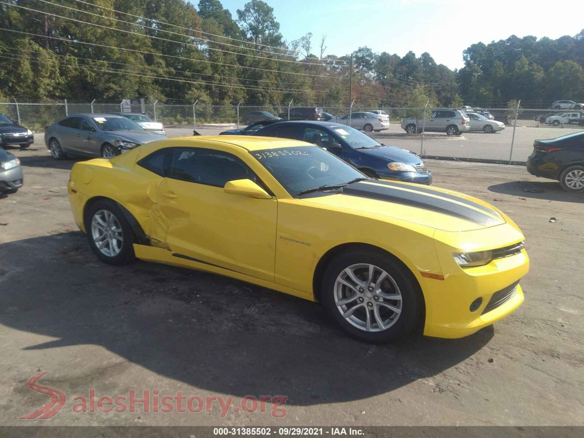 2015 CHEVROLET CAMARO — VIN 2G1FA1E37F9306670