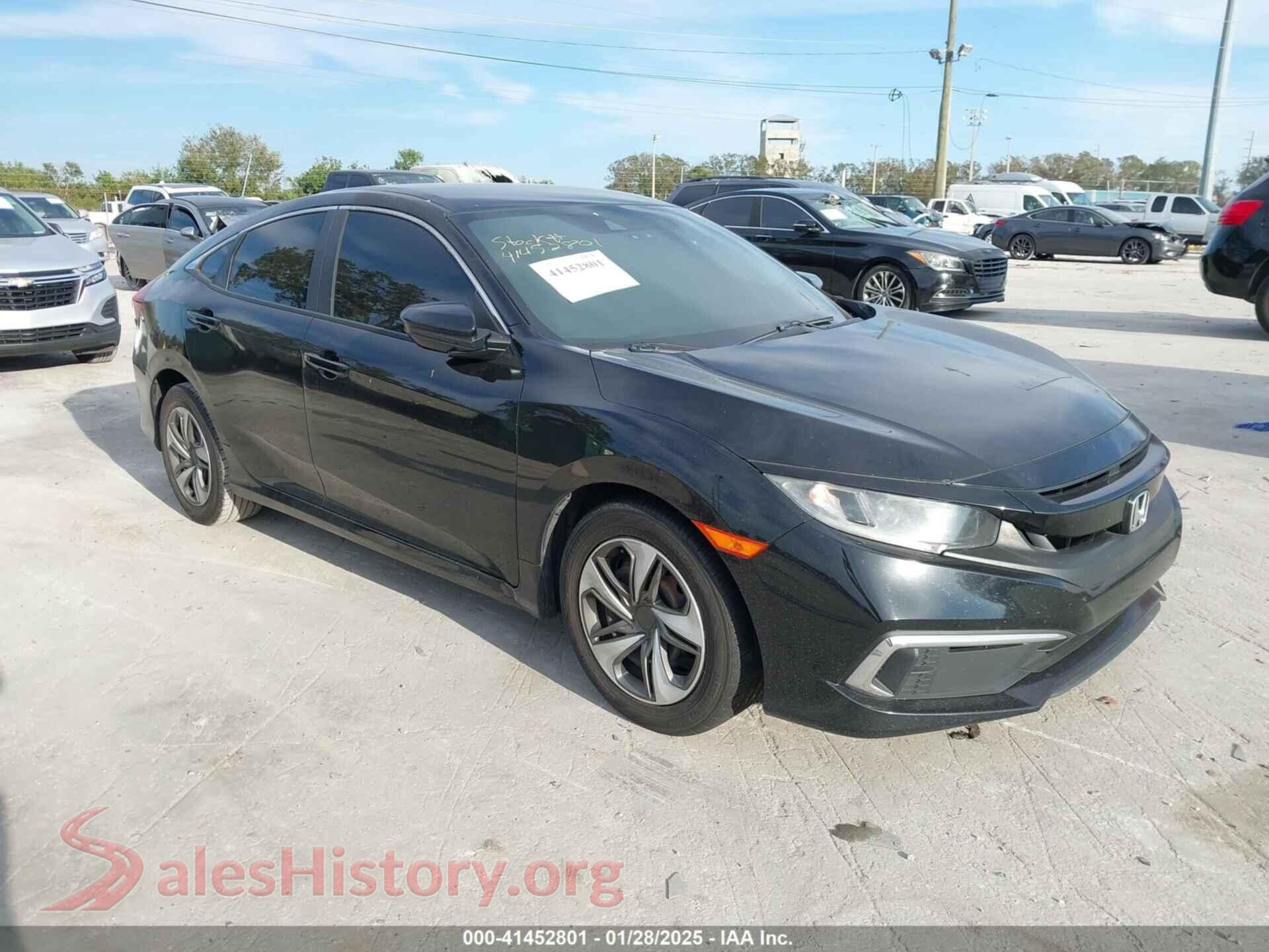 2019 HONDA CIVIC — VIN 2HGFC2F6XKH509425