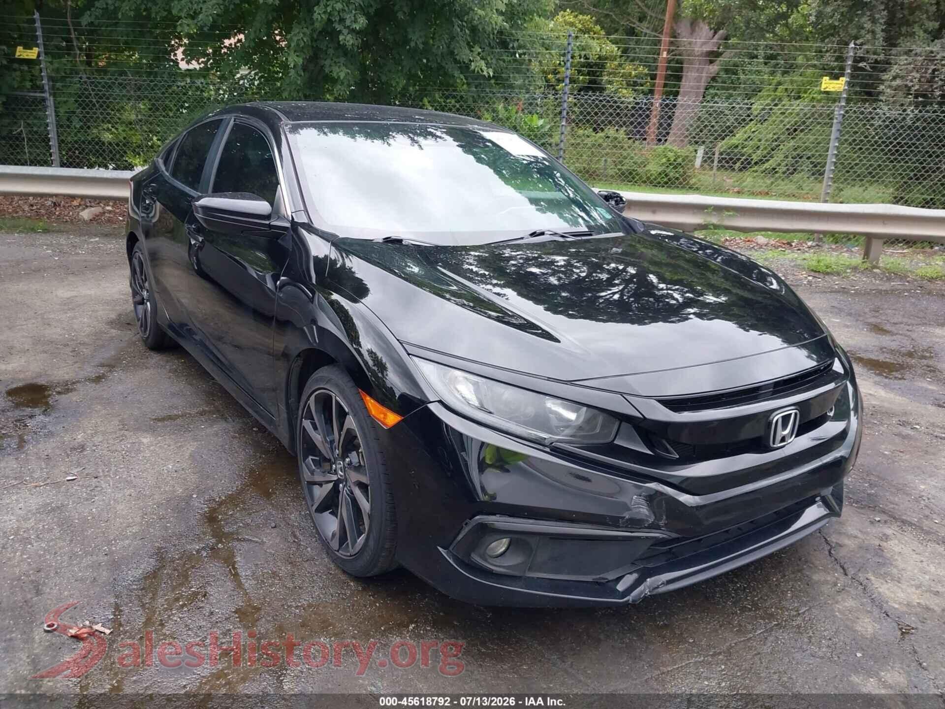 2021 HONDA CIVIC — VIN 2HGFC2F82MH546621