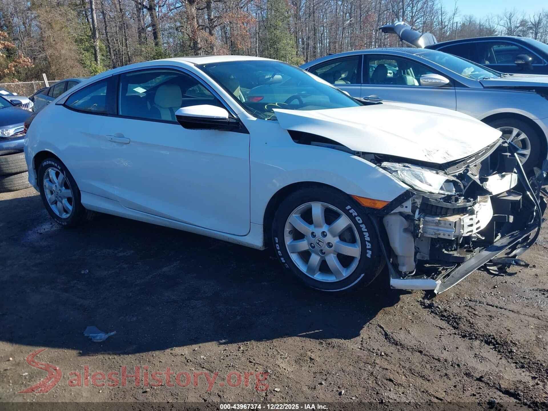 2016 HONDA CIVIC — VIN 2HGFC4B01GH305553