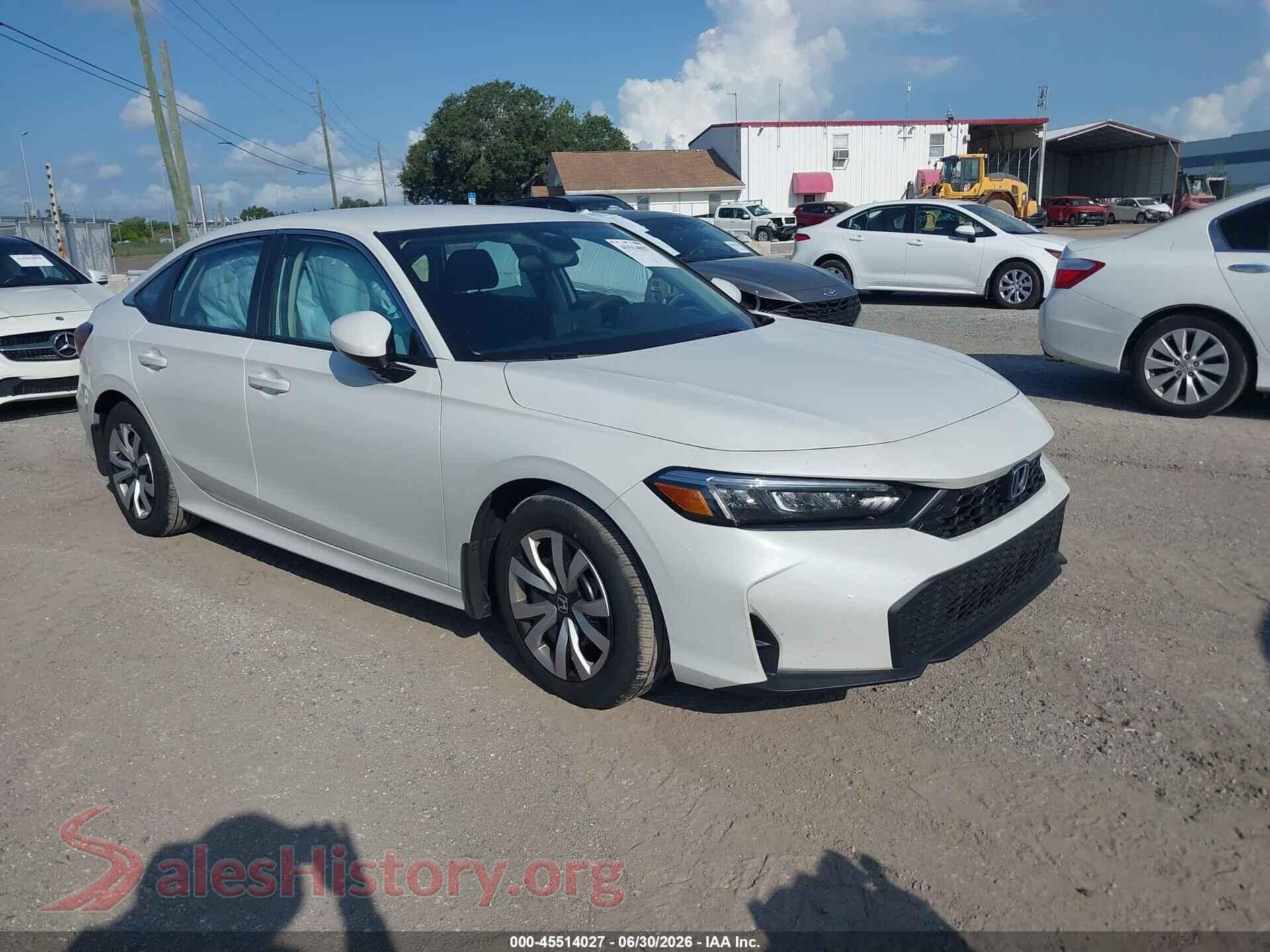 2026 HONDA CIVIC — VIN 2HGFE2F29TH517220
