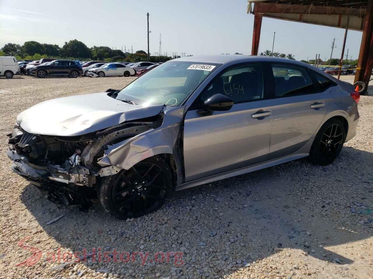 2022 HONDA CIVIC — VIN 2HGFE2F50NH610012