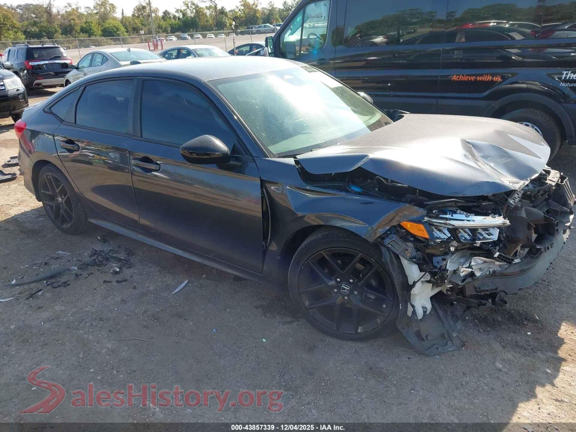 2022 HONDA CIVIC — VIN 2HGFE2F51NH540522