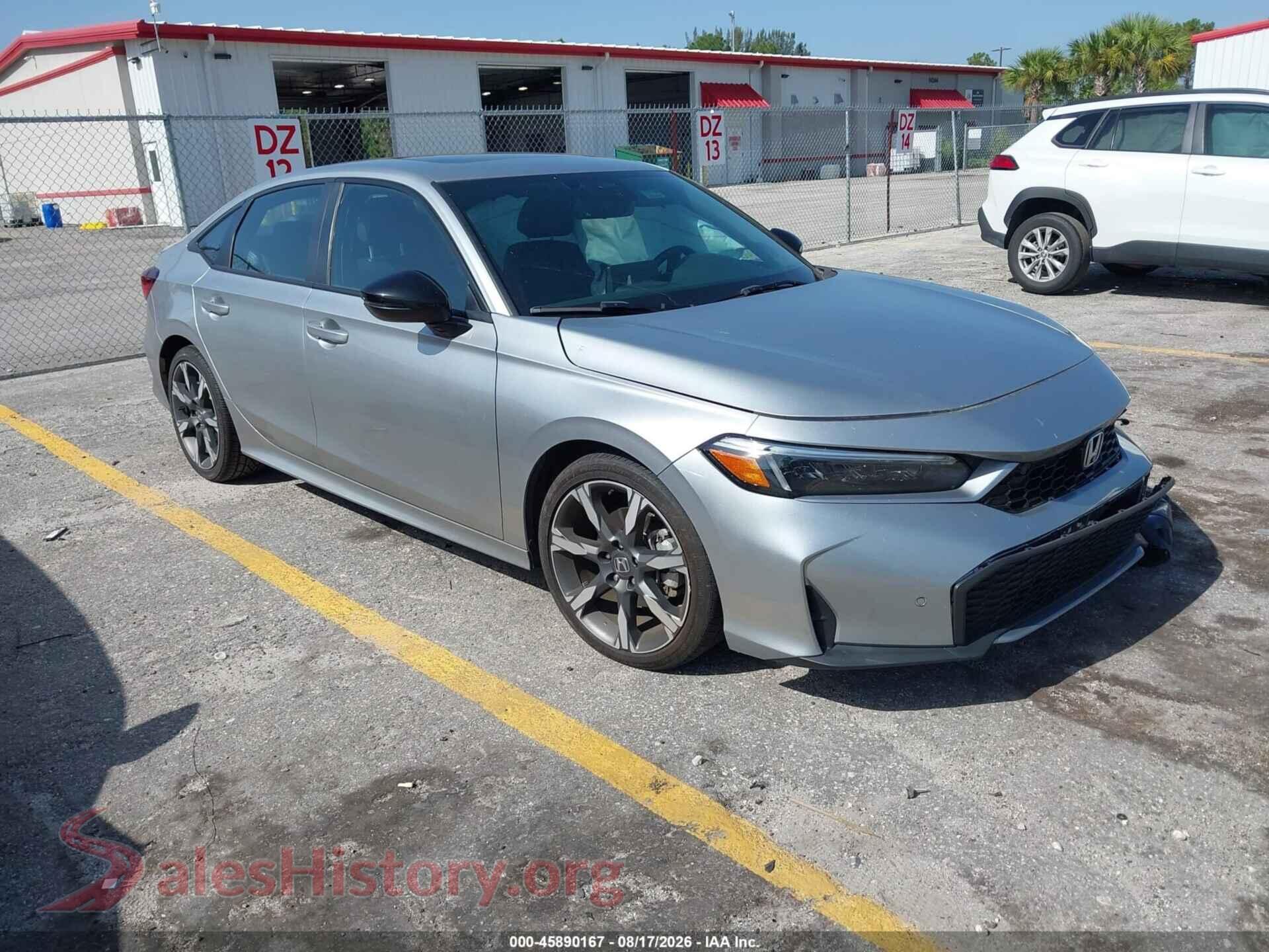 2025 HONDA CIVIC HYBRID — VIN 2HGFE4F86SH316213