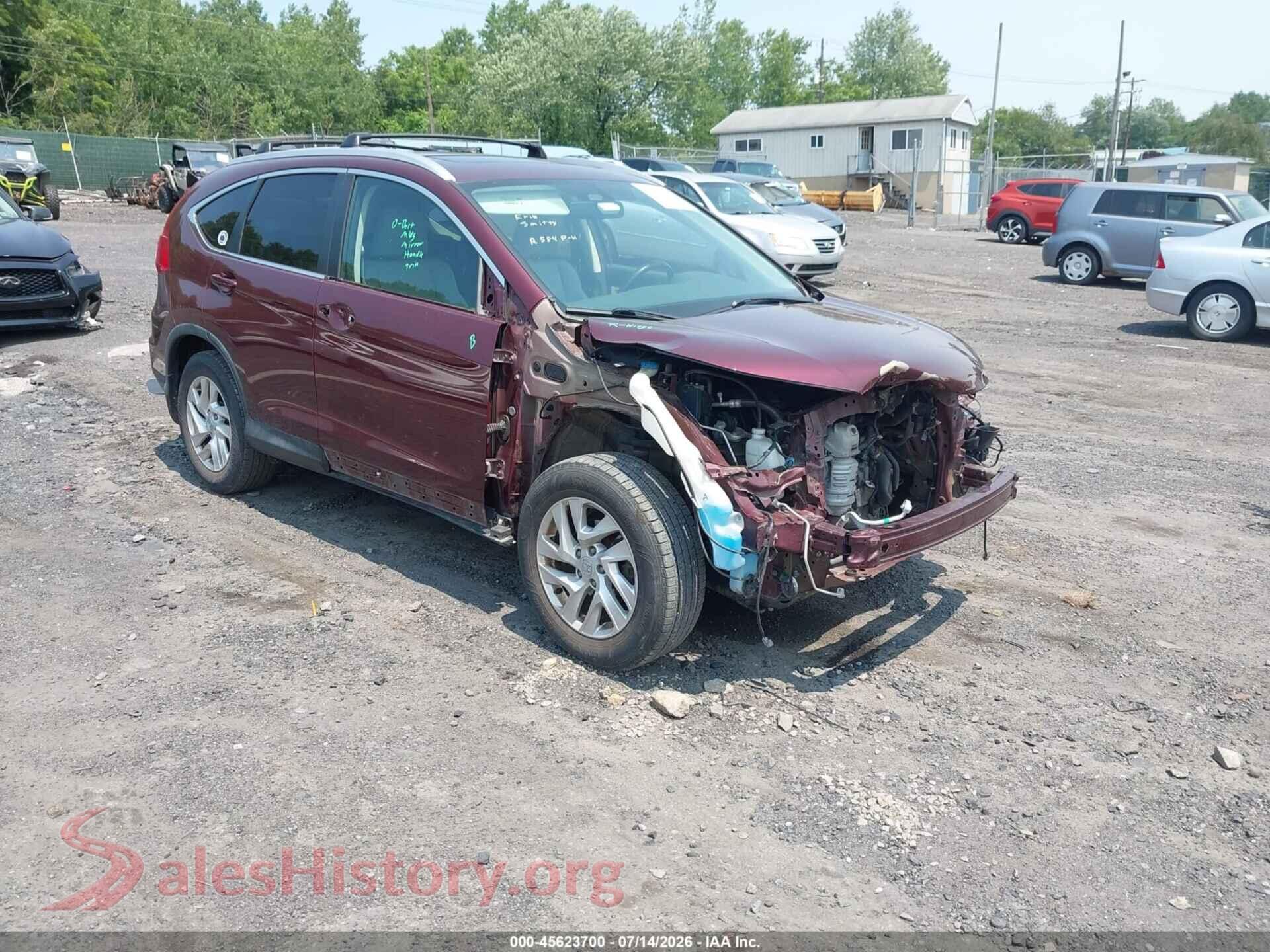 2016 HONDA CR-V — VIN 2HKRM4H75GH630713