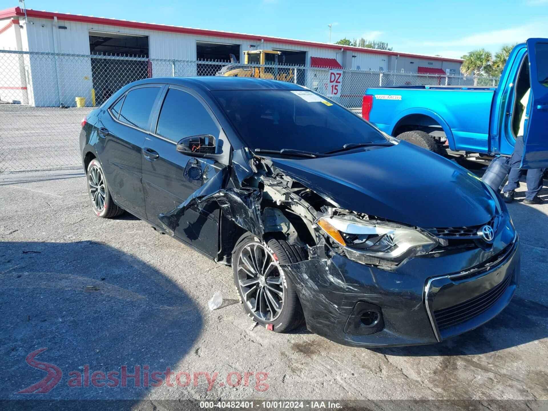 2015 TOYOTA COROLLA — VIN 2T1BURHE0FC478967