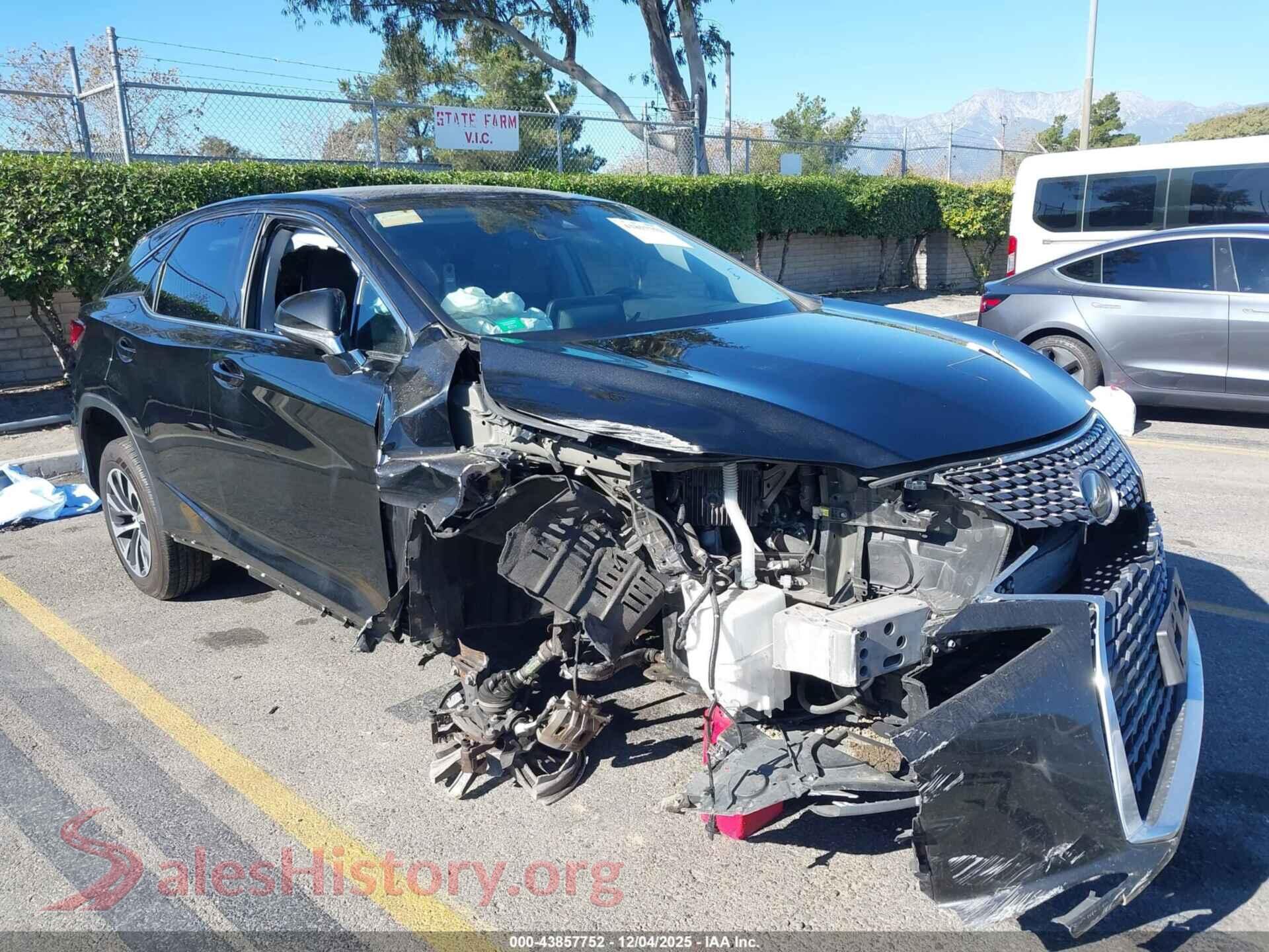 2022 LEXUS RX 350 — VIN 2T2AZMAA7NC222424