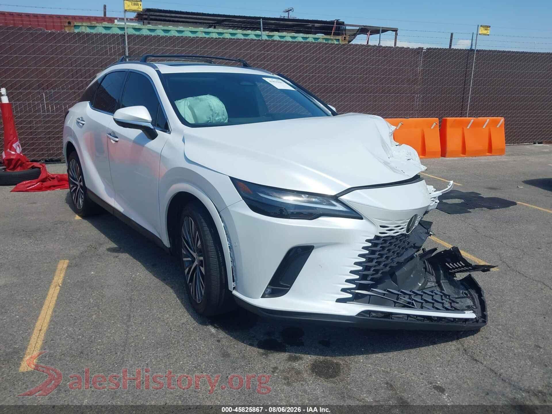 2025 LEXUS RX 350H — VIN 2T2BBMCAXSC087425