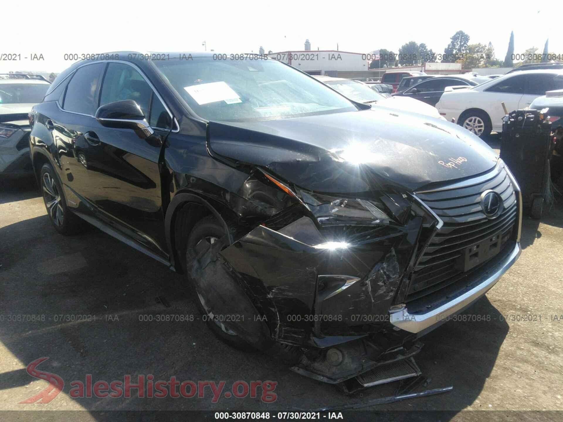 2017 LEXUS RX — VIN 2T2BGMCA3HC019686