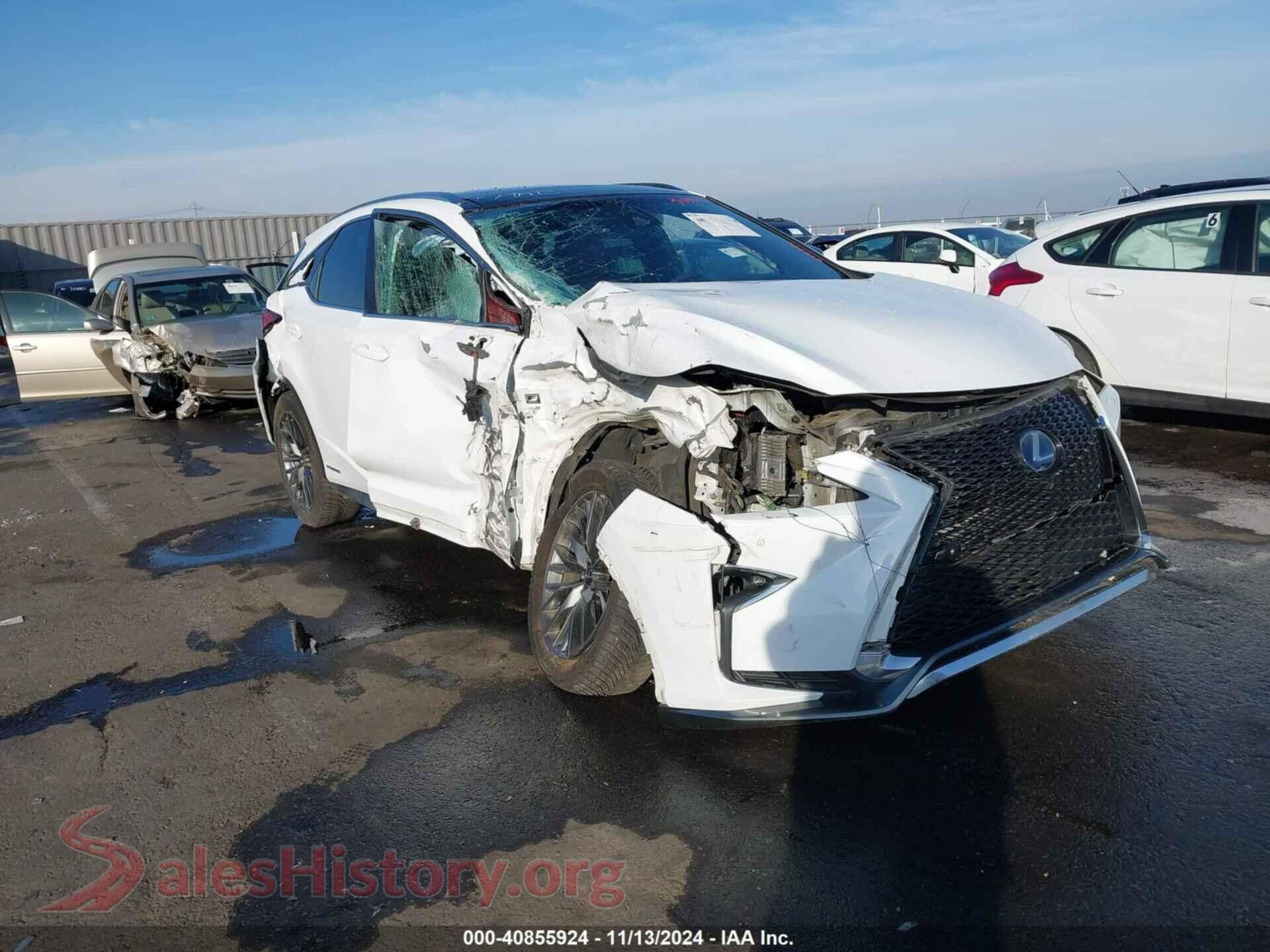 2017 LEXUS RX 450H — VIN 2T2BGMCA5HC020354