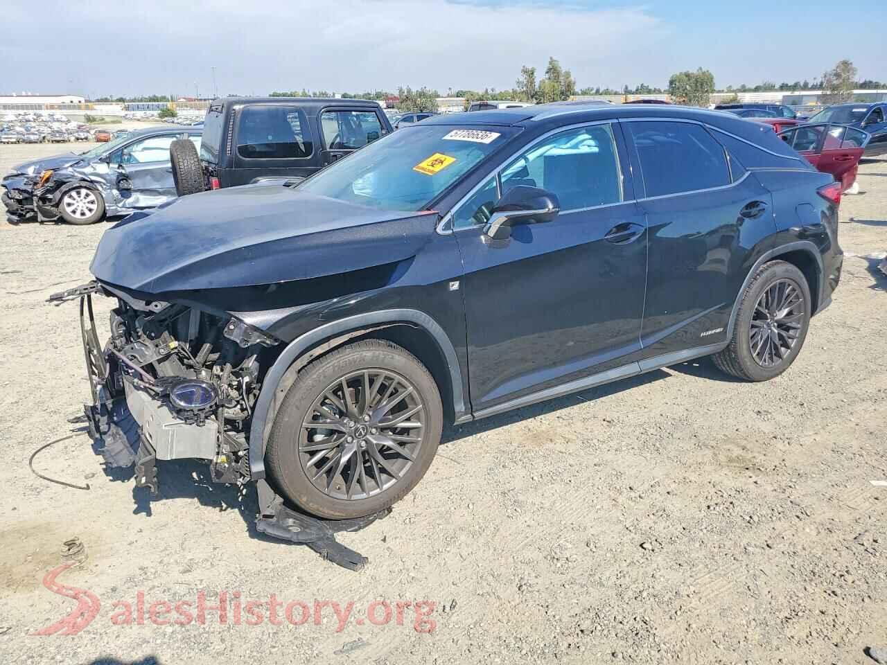 2016 LEXUS RX450 — VIN 2T2BGMCA9GC002230