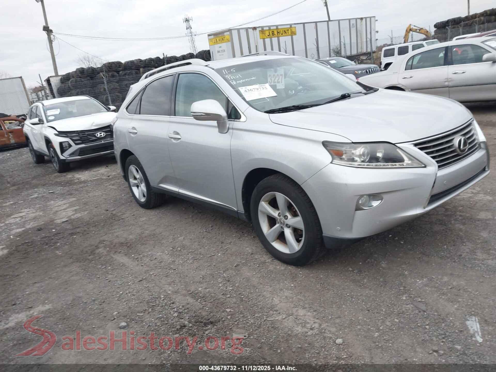 2014 LEXUS RX 350 — VIN 2T2BK1BA2EC243607