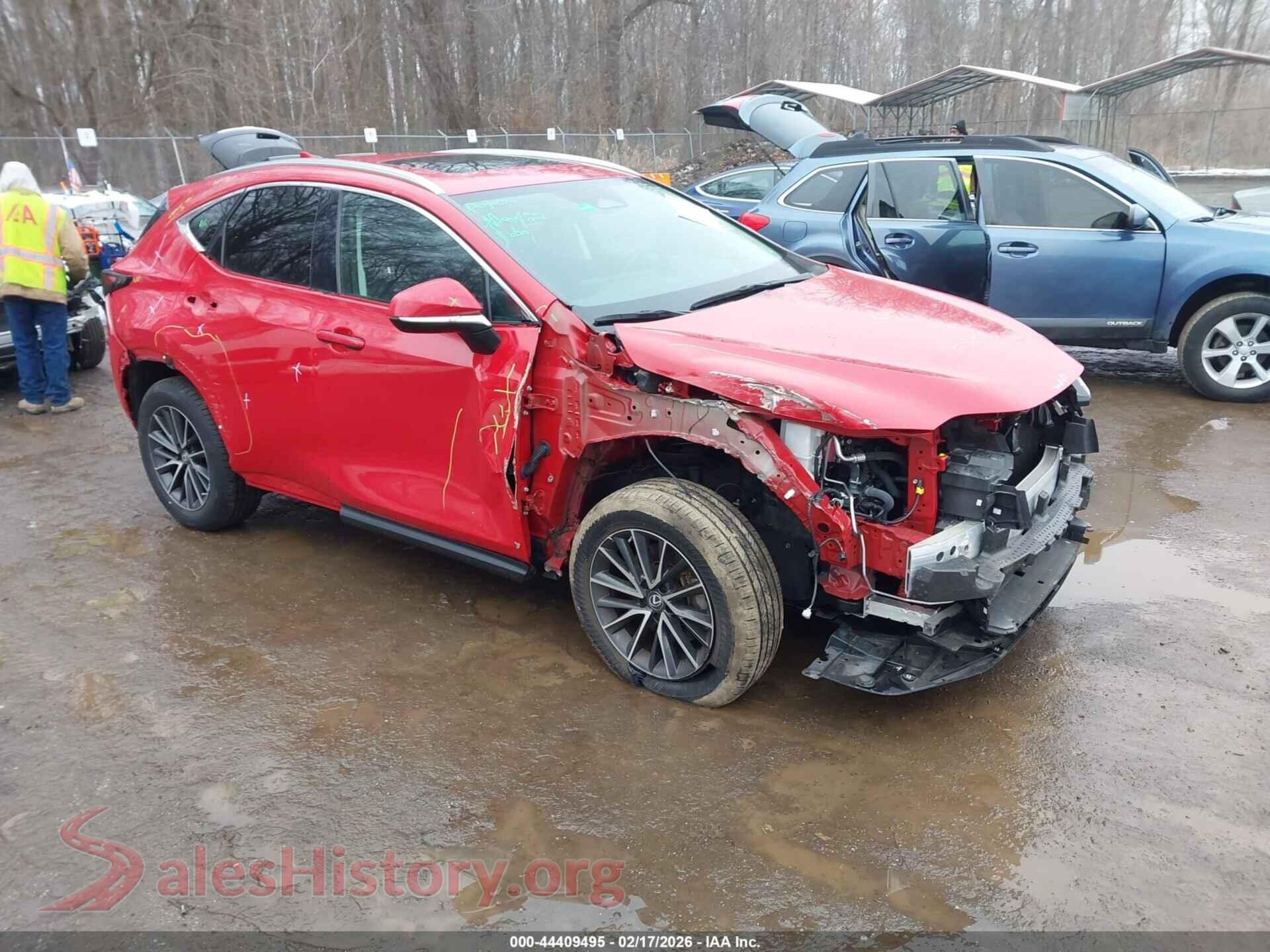 2022 LEXUS NX 350 — VIN 2T2GGCEZ5NC015976
