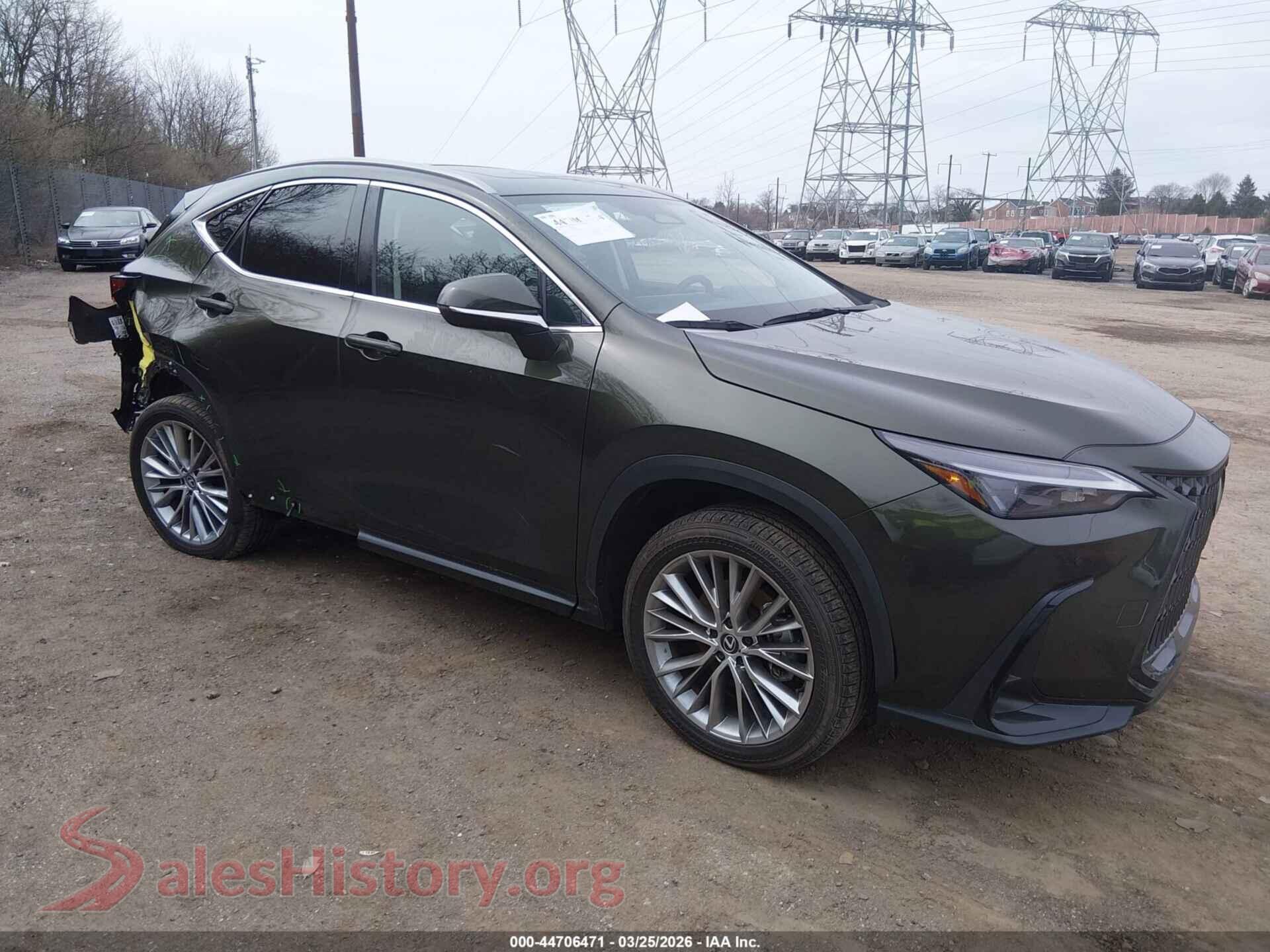 2025 LEXUS NX 350 — VIN 2T2GGCEZ7SC076290