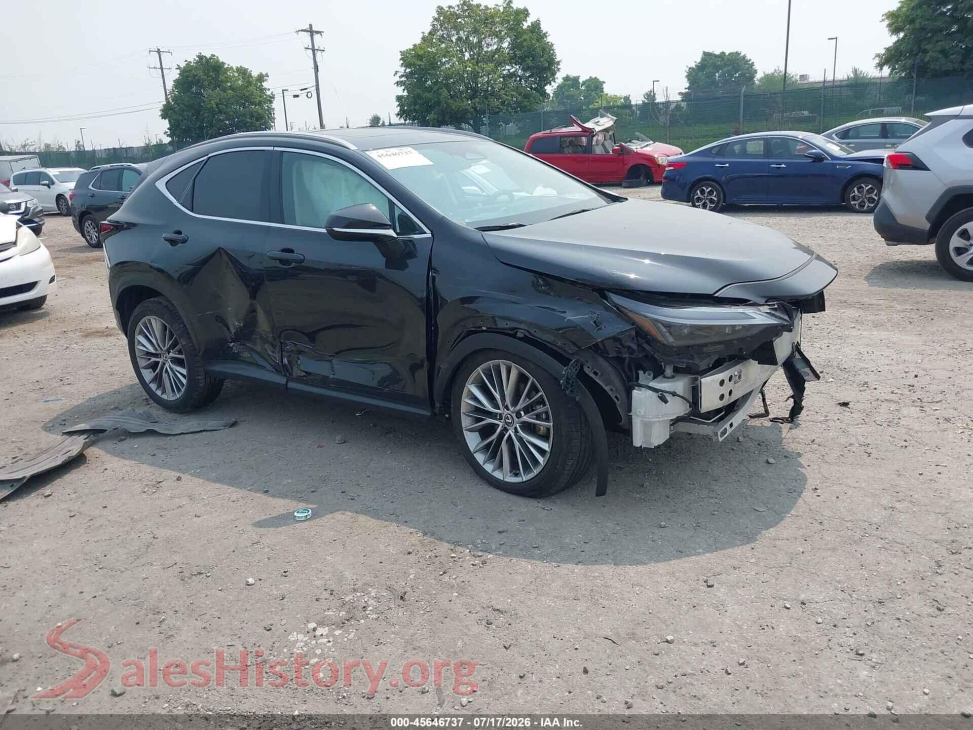 2025 LEXUS NX 350H — VIN 2T2GKCEZ3SC036383