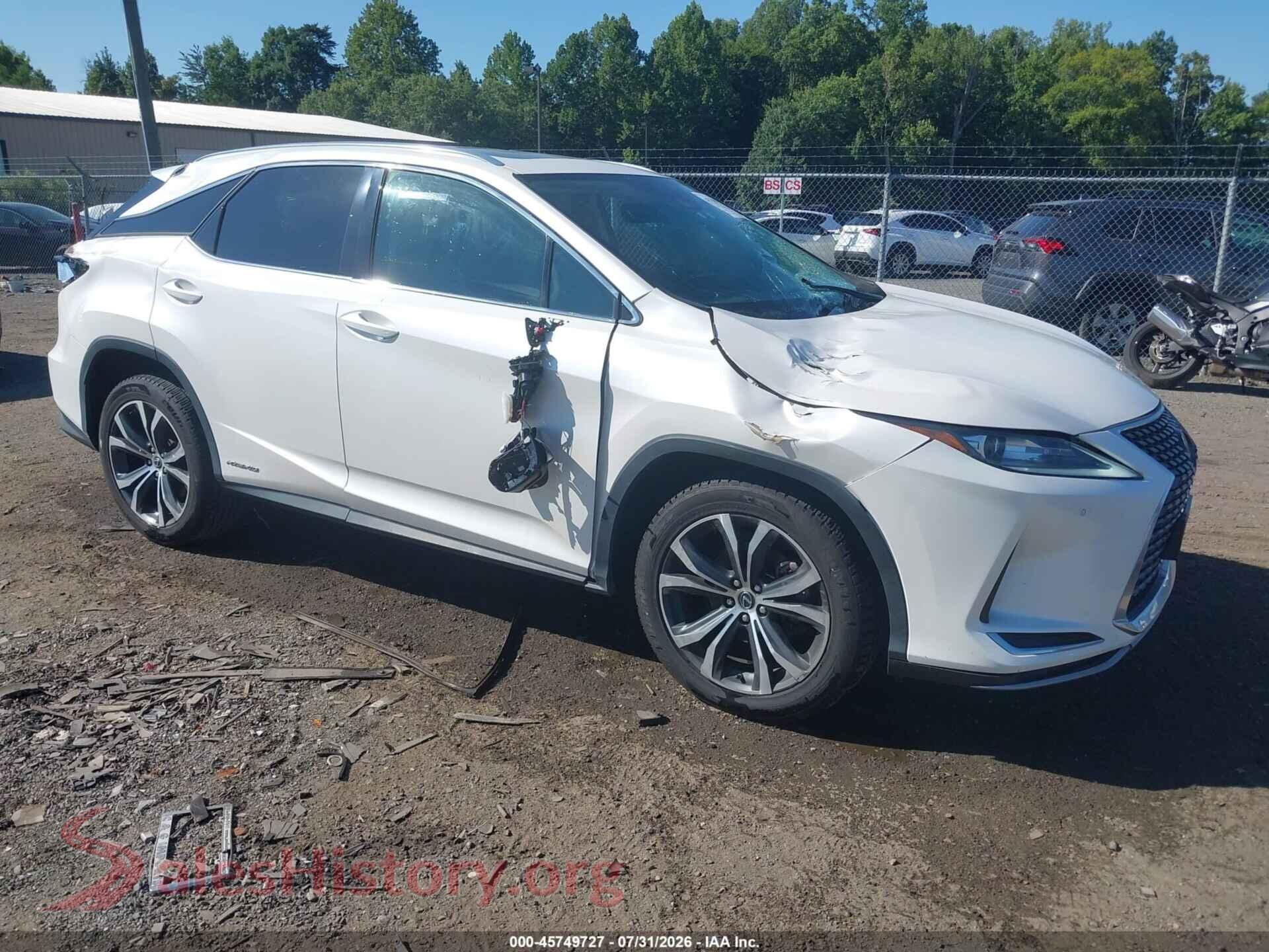 2021 LEXUS RX 450H — VIN 2T2HGMDA1MC068629