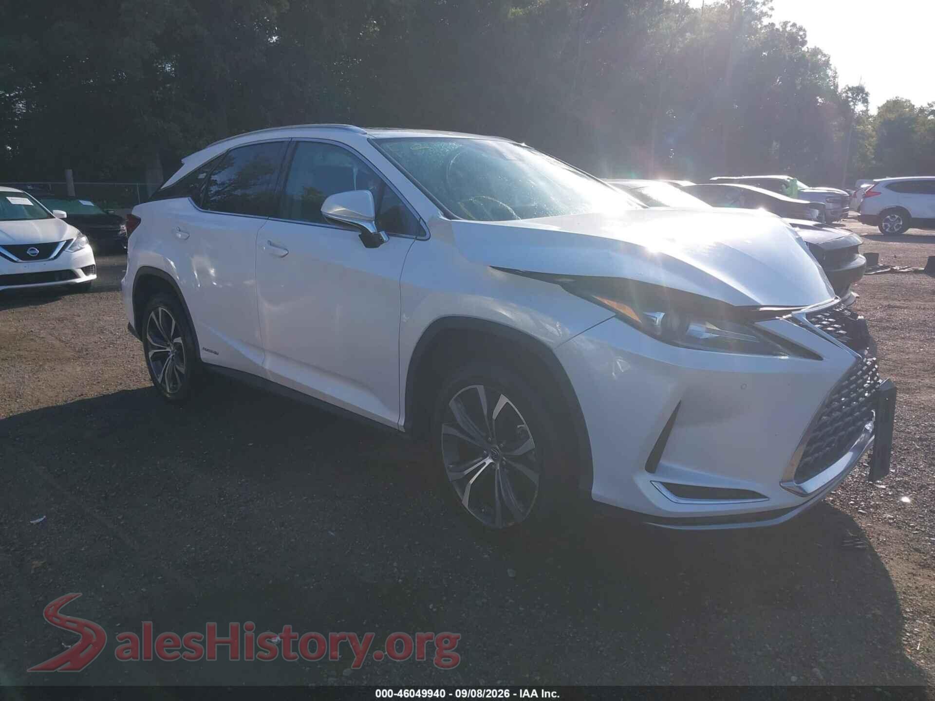 2020 LEXUS RX 450H — VIN 2T2HGMDA3LC051443