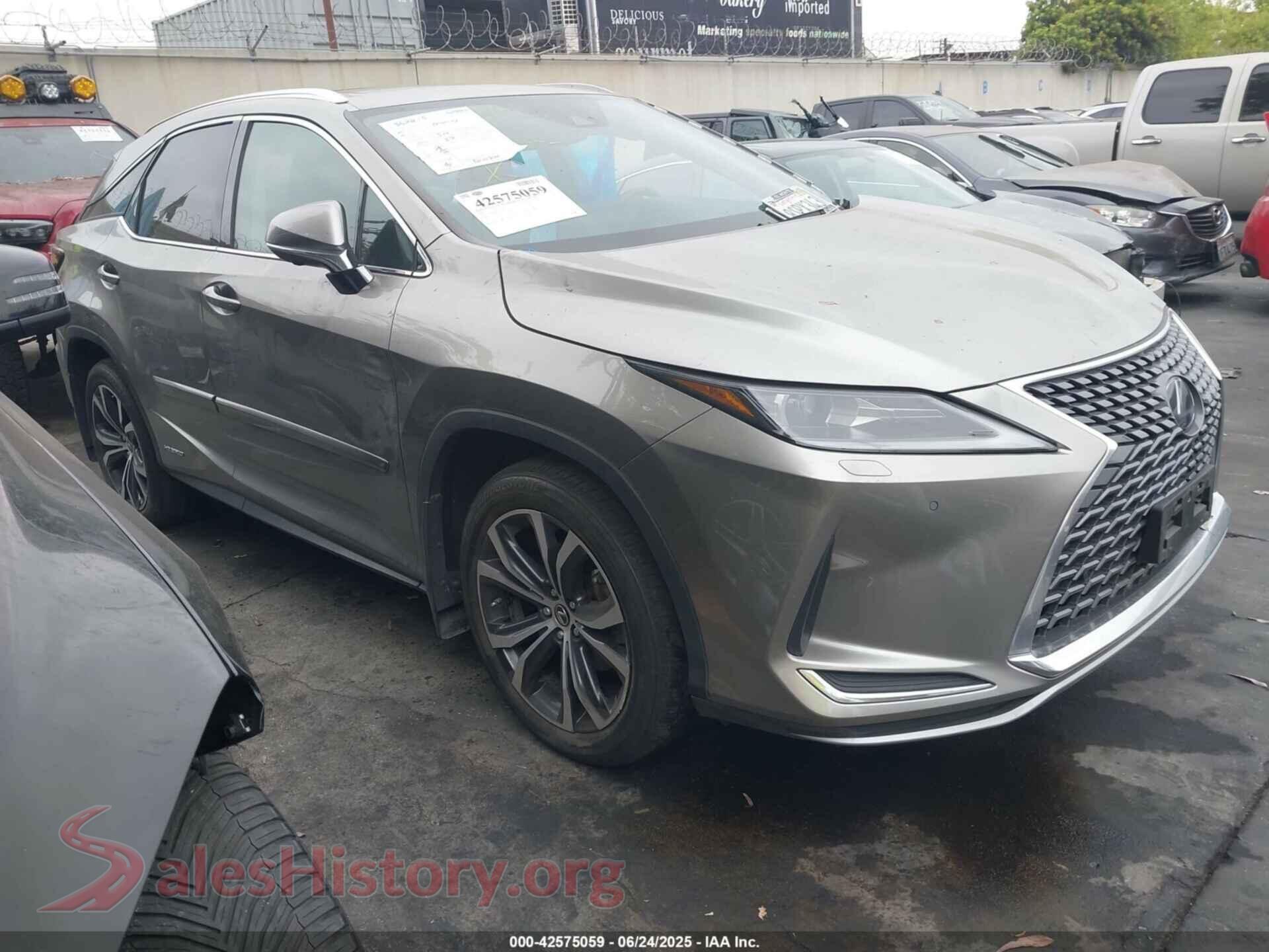 2020 LEXUS RX 450H — VIN 2T2HGMDA5LC055817