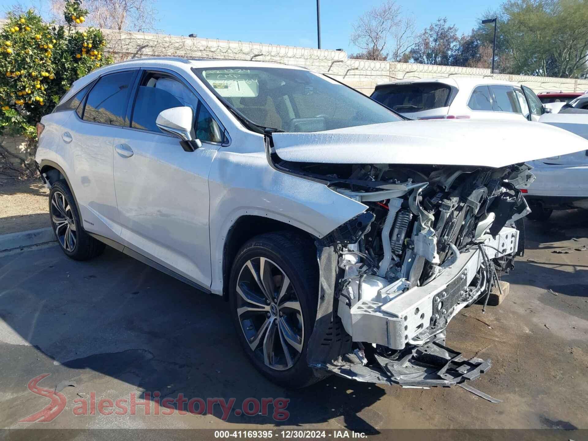 2022 LEXUS RX 450H — VIN 2T2HGMDA5NC090764
