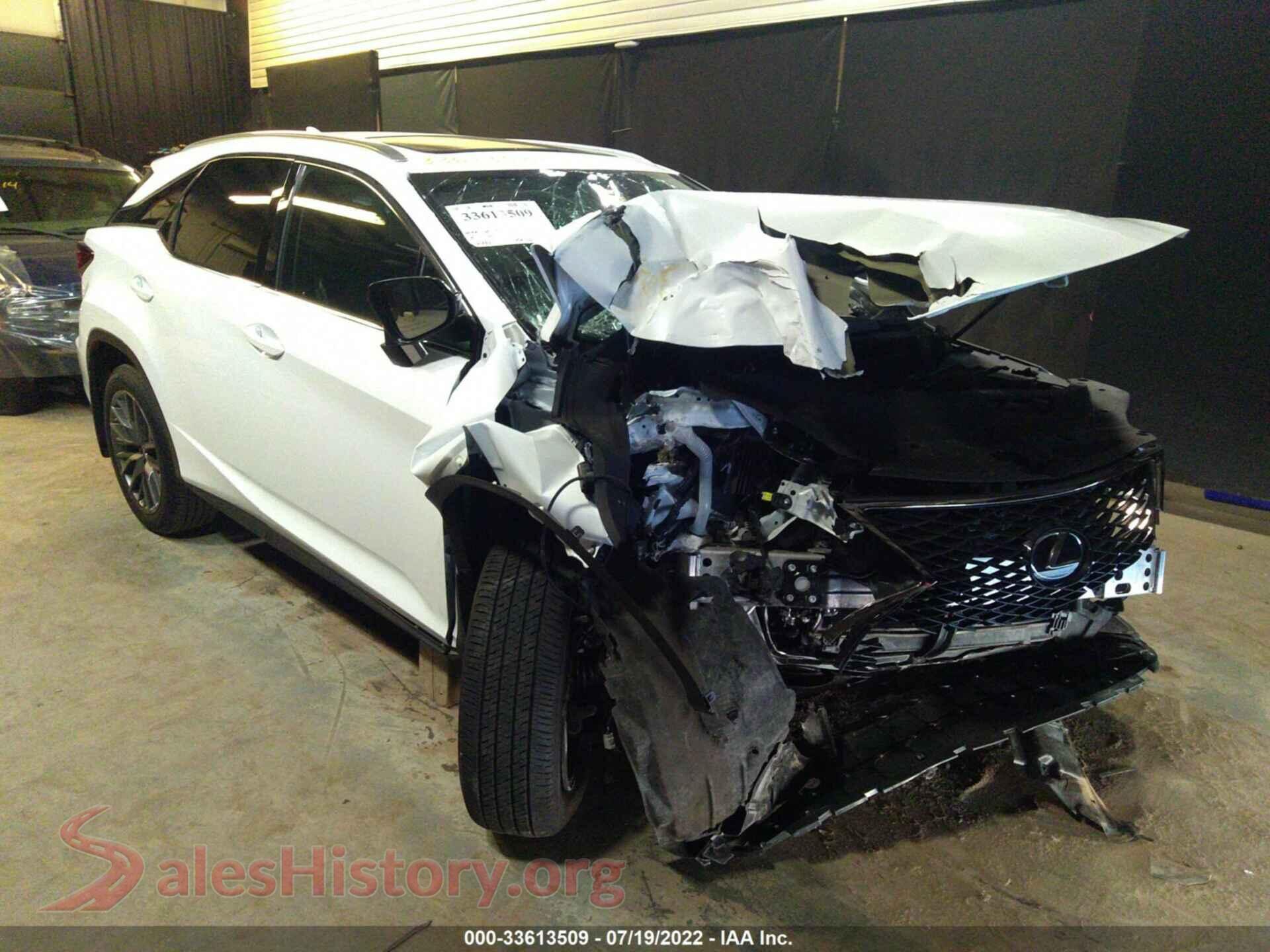 2022 LEXUS RX — VIN 2T2SZMDA1NC325919