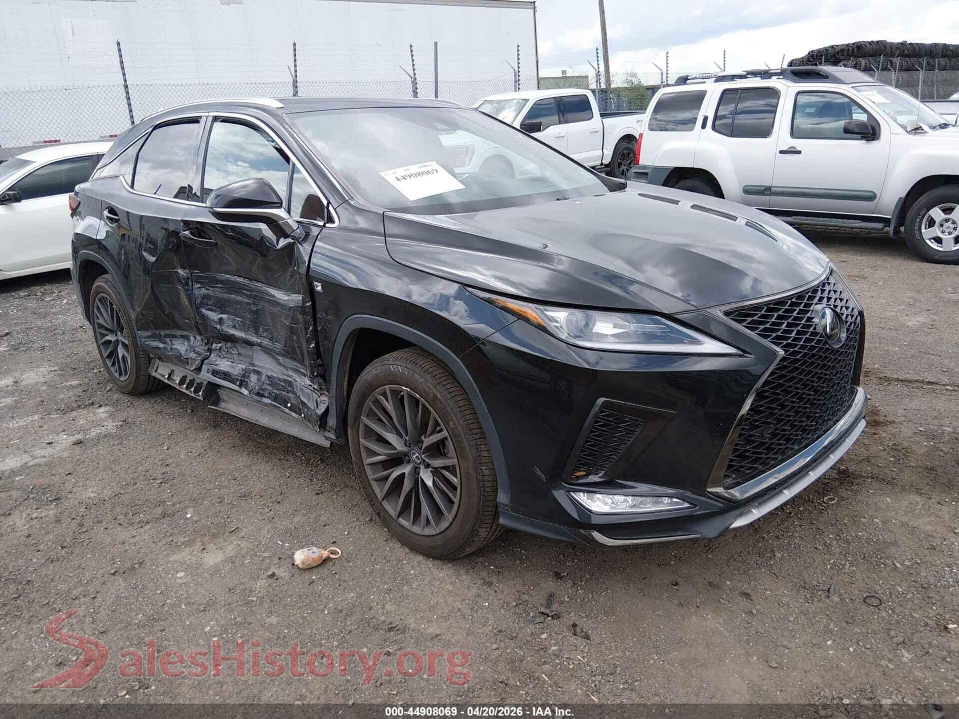 2022 LEXUS RX 350 — VIN 2T2SZMDAXNC336580