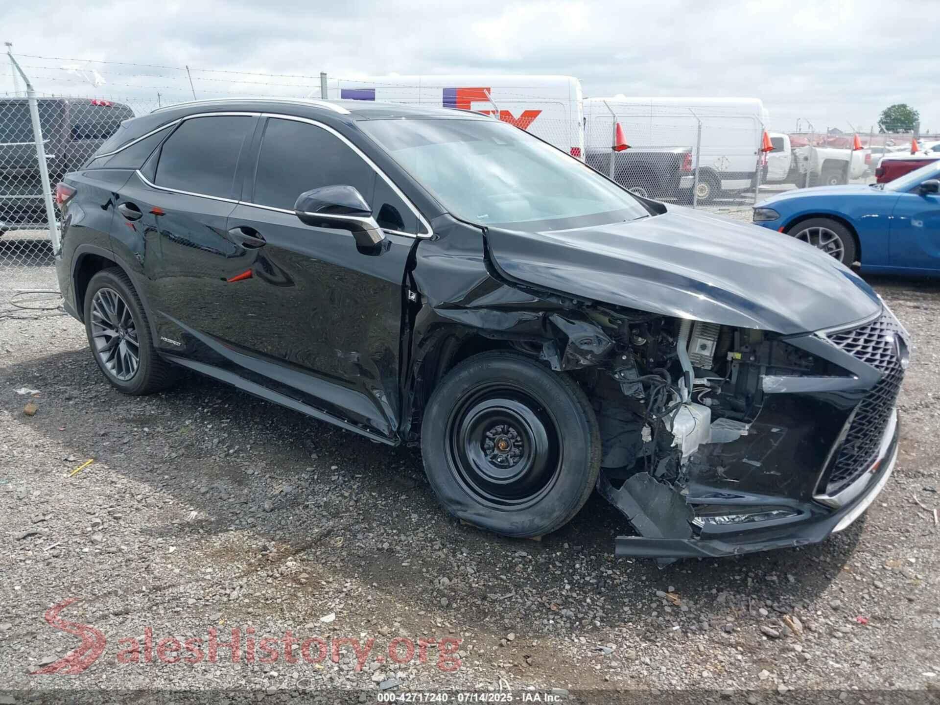 2020 LEXUS RX 450H — VIN 2T2YGMDA0LC044417