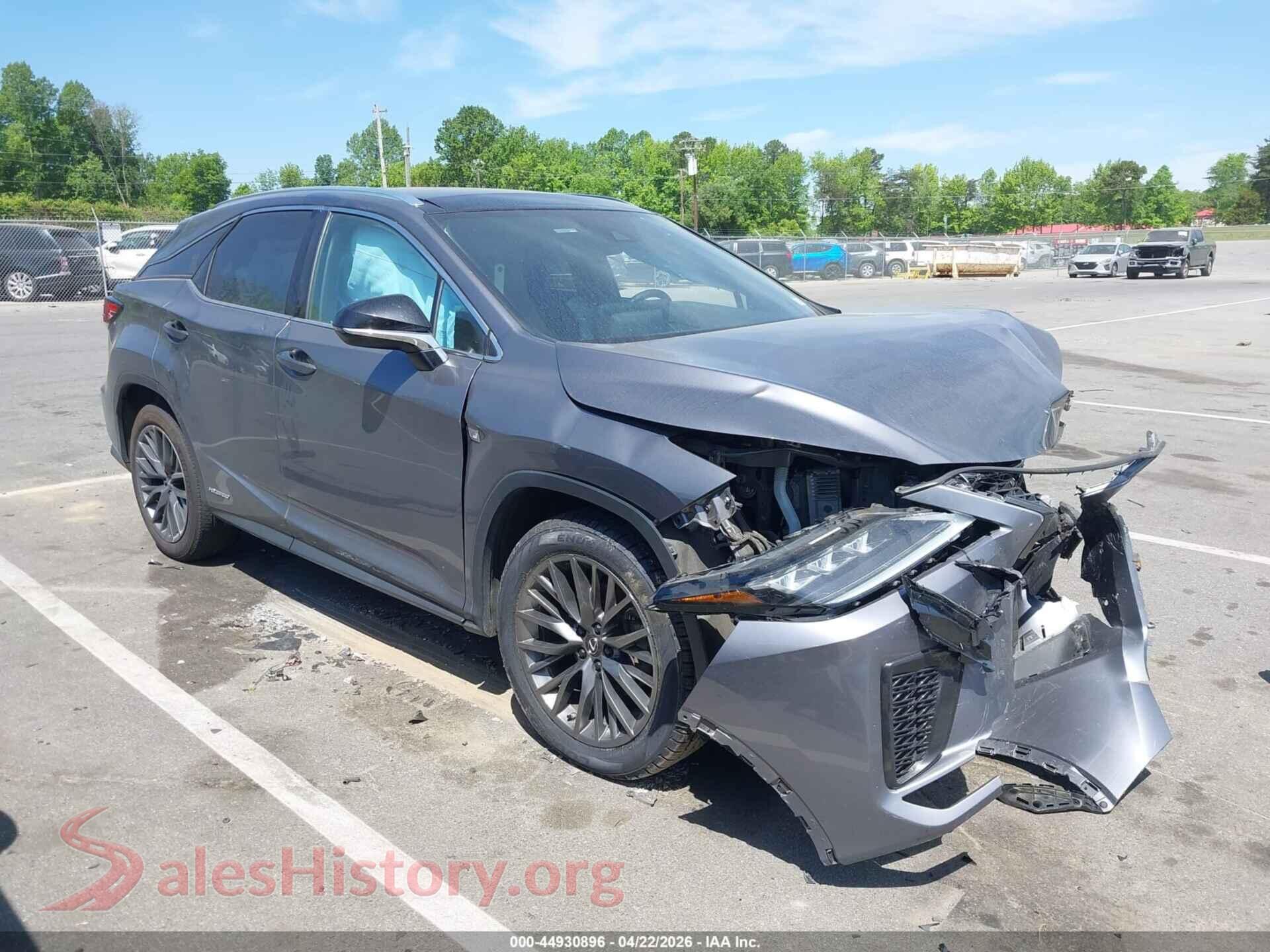 2021 LEXUS RX 450H — VIN 2T2YGMDA6MC064981