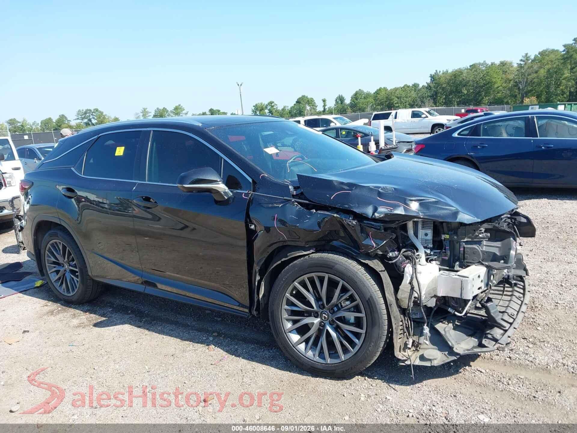 2022 LEXUS RX 450H — VIN 2T2YGMDA7NC073030