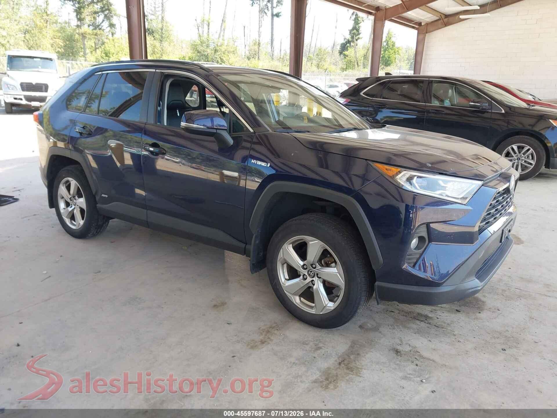 2021 TOYOTA RAV4 HYBRID — VIN 2T3B6RFV8MW025468