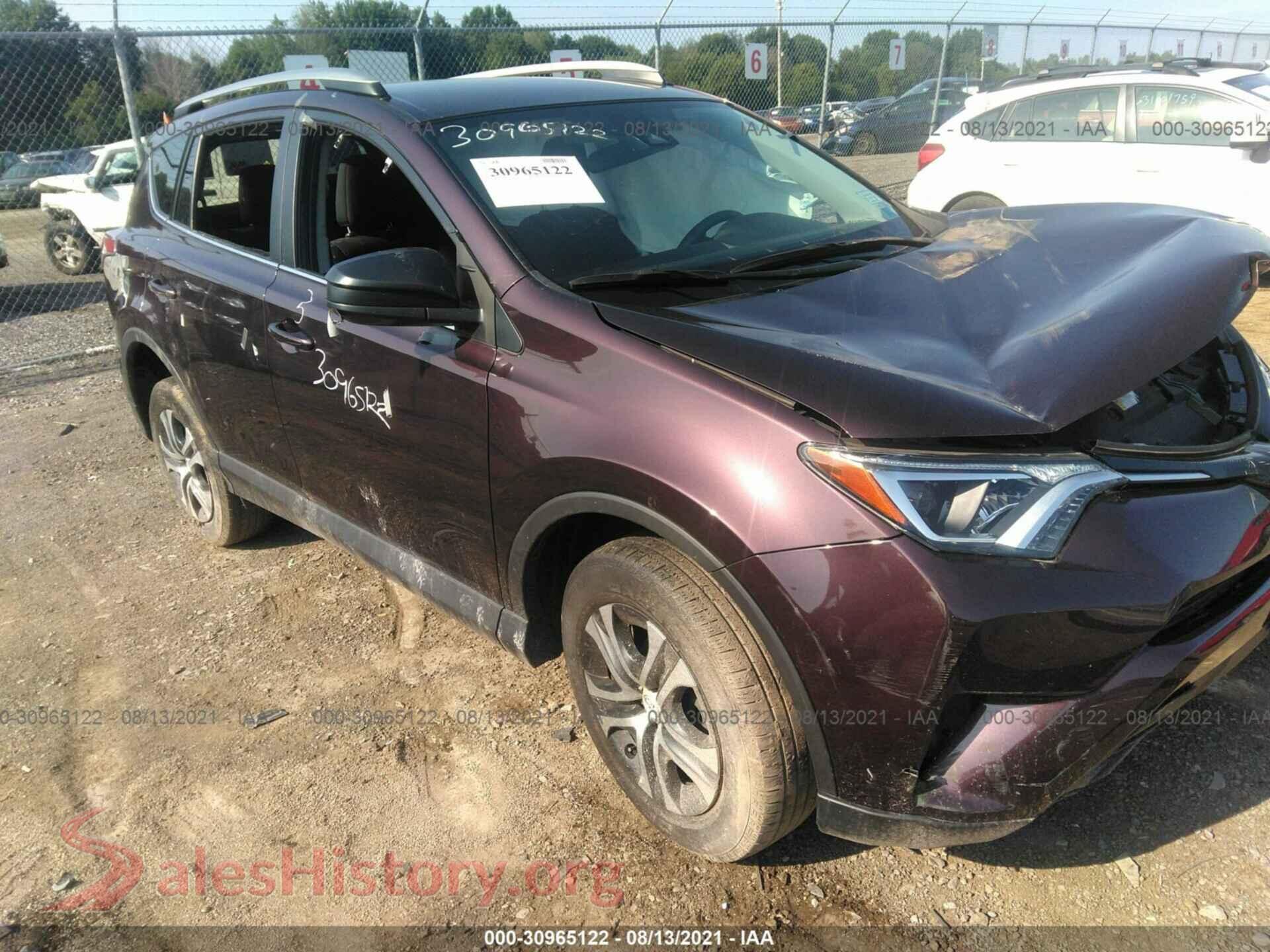 2018 TOYOTA RAV4 — VIN 2T3BFREV5JW822161