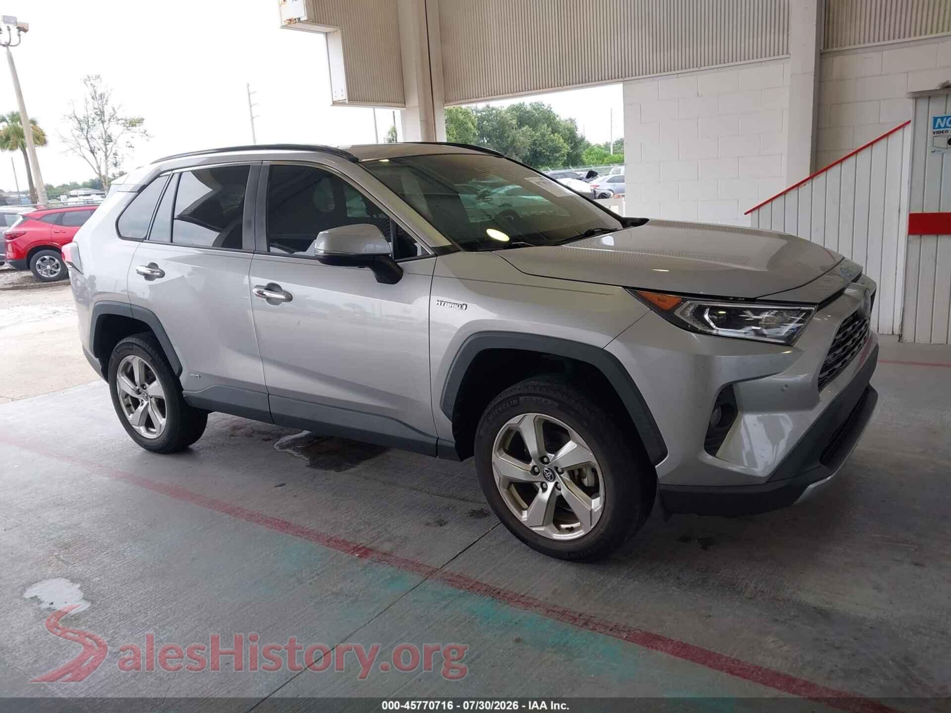2020 TOYOTA RAV4 HYBRID — VIN 2T3DWRFV3LW075377