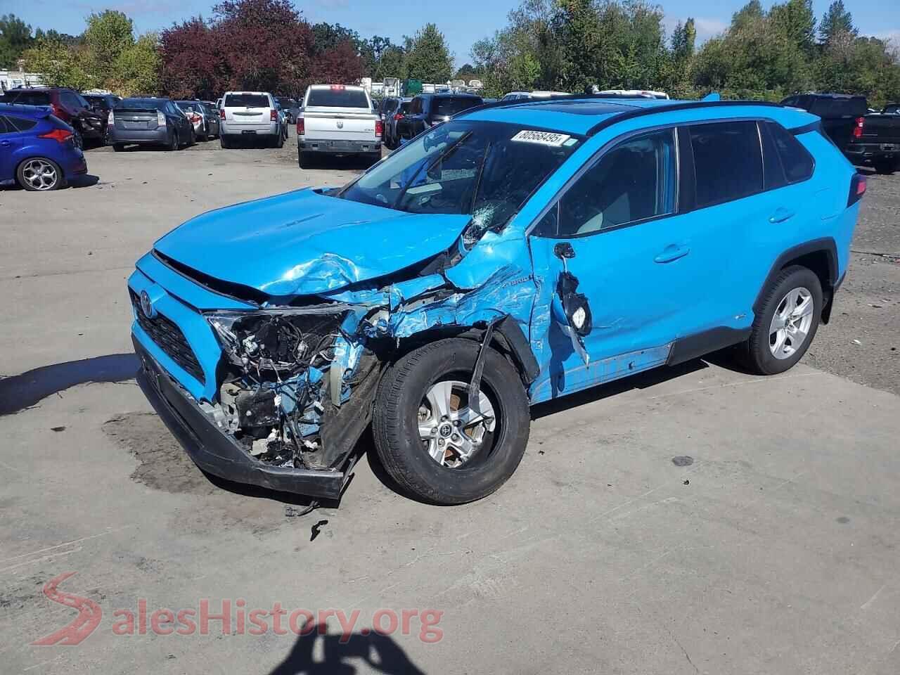 2021 TOYOTA RAV4 — VIN 2T3R6RFV3MW017860
