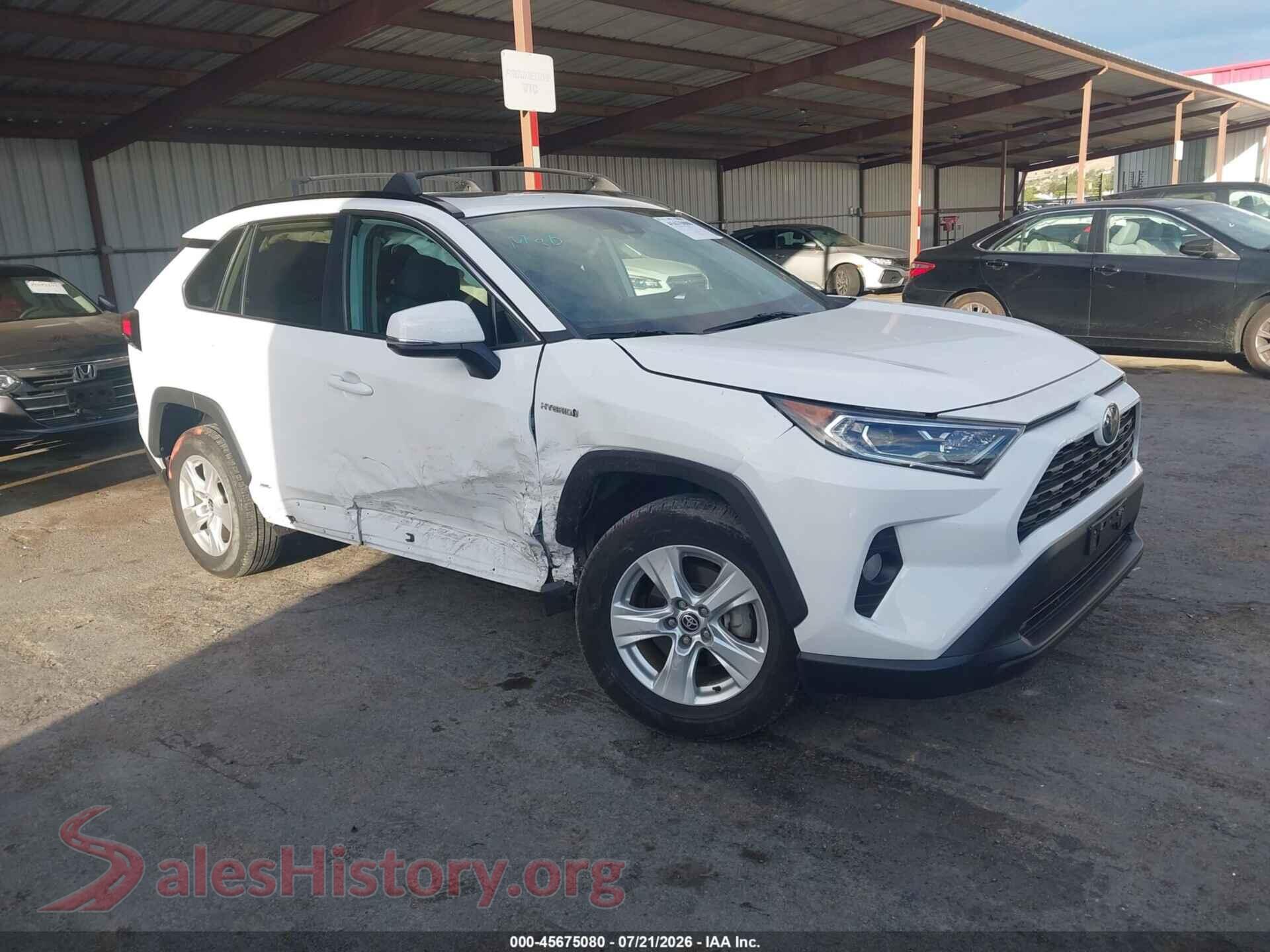 2021 TOYOTA RAV4 HYBRID — VIN 2T3R6RFV9MW016857