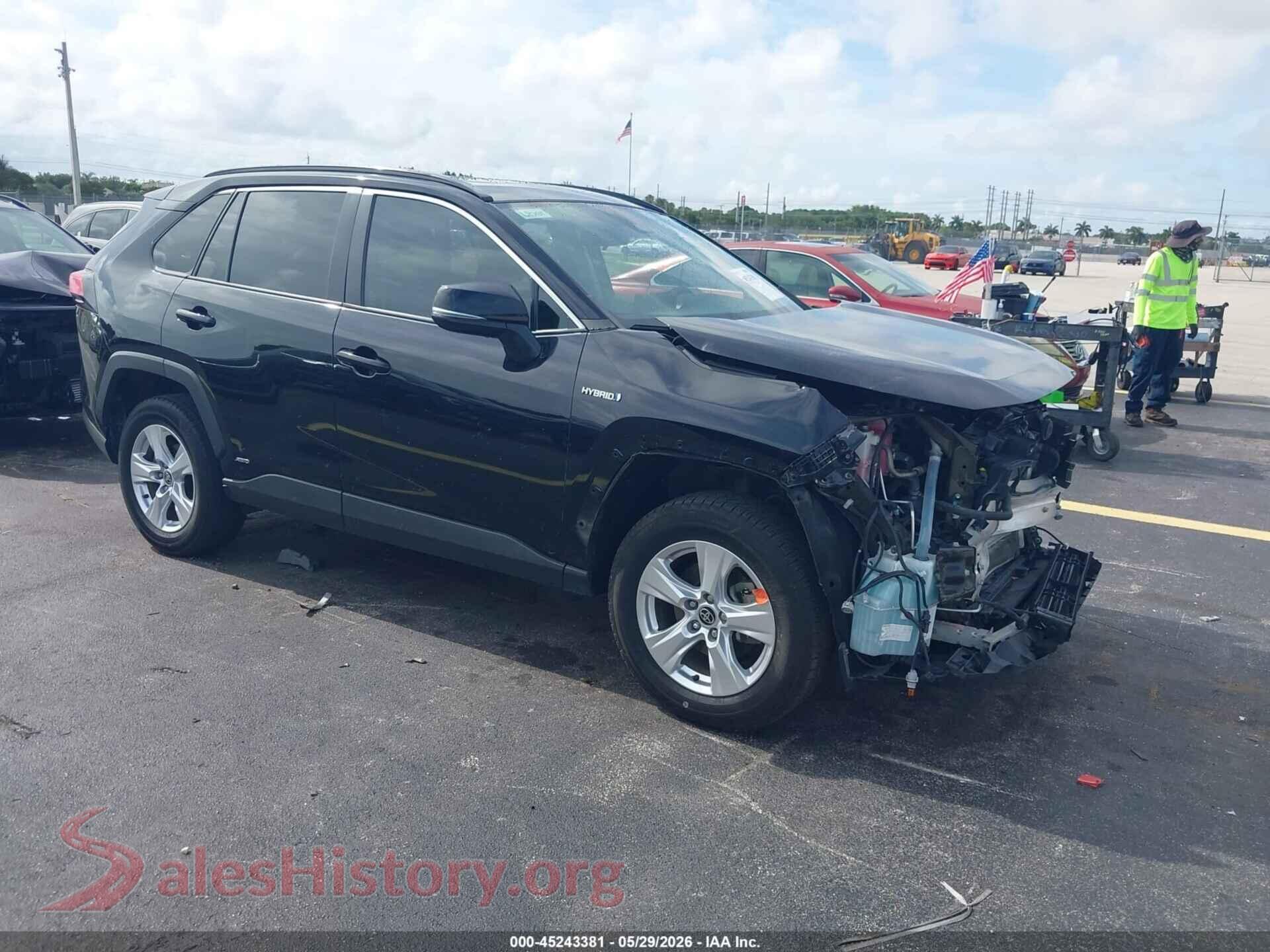 2021 TOYOTA RAV4 HYBRID — VIN 2T3RWRFV7MW128640