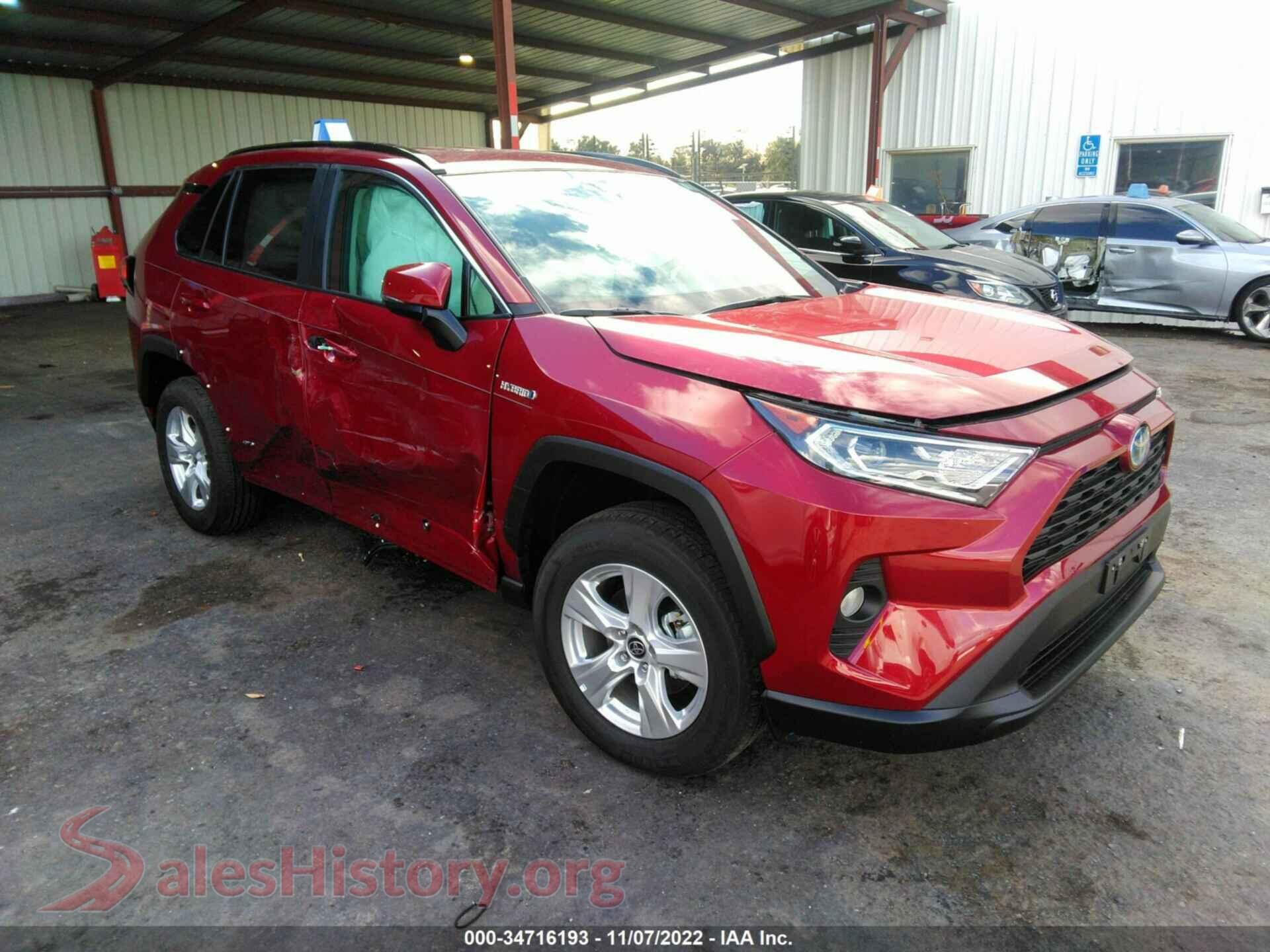 2021 TOYOTA RAV4 — VIN 2T3RWRFV9MW128025