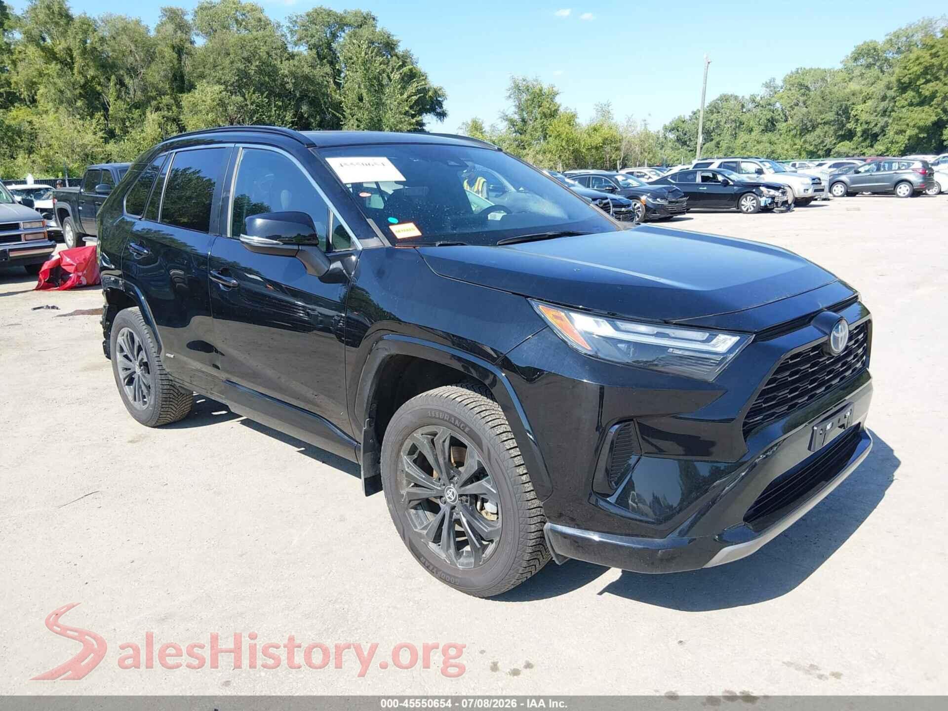 2022 TOYOTA RAV4 HYBRID — VIN 2T3T6RFV0NW032792