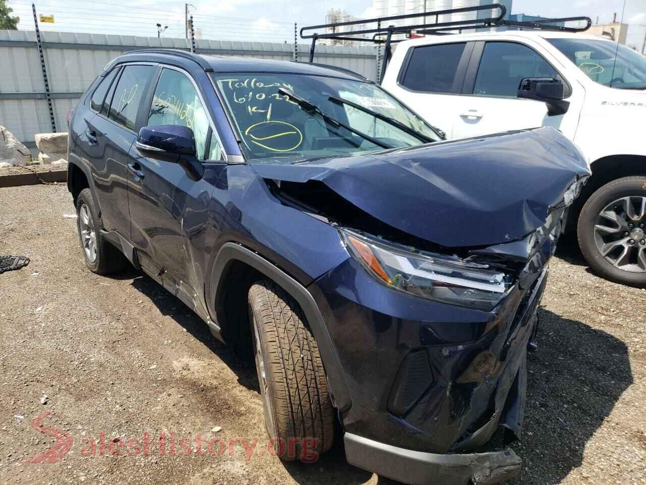 2022 TOYOTA RAV4 — VIN 2T3W1RFV0NW190920