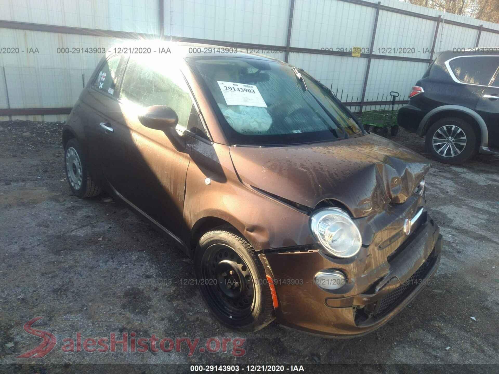 2015 FIAT 500 — VIN 3C3CFFAR3FT570540