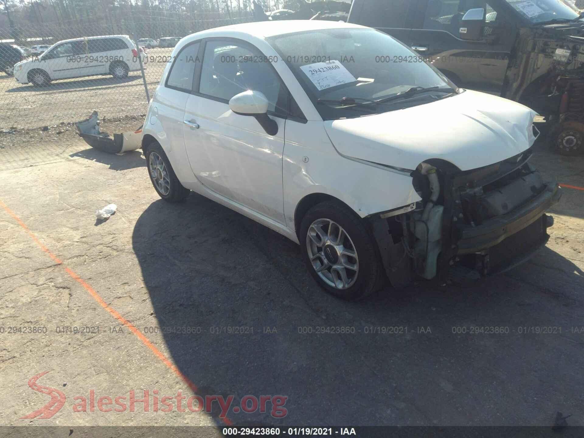 2012 FIAT 500 — VIN 3C3CFFARXCT124901