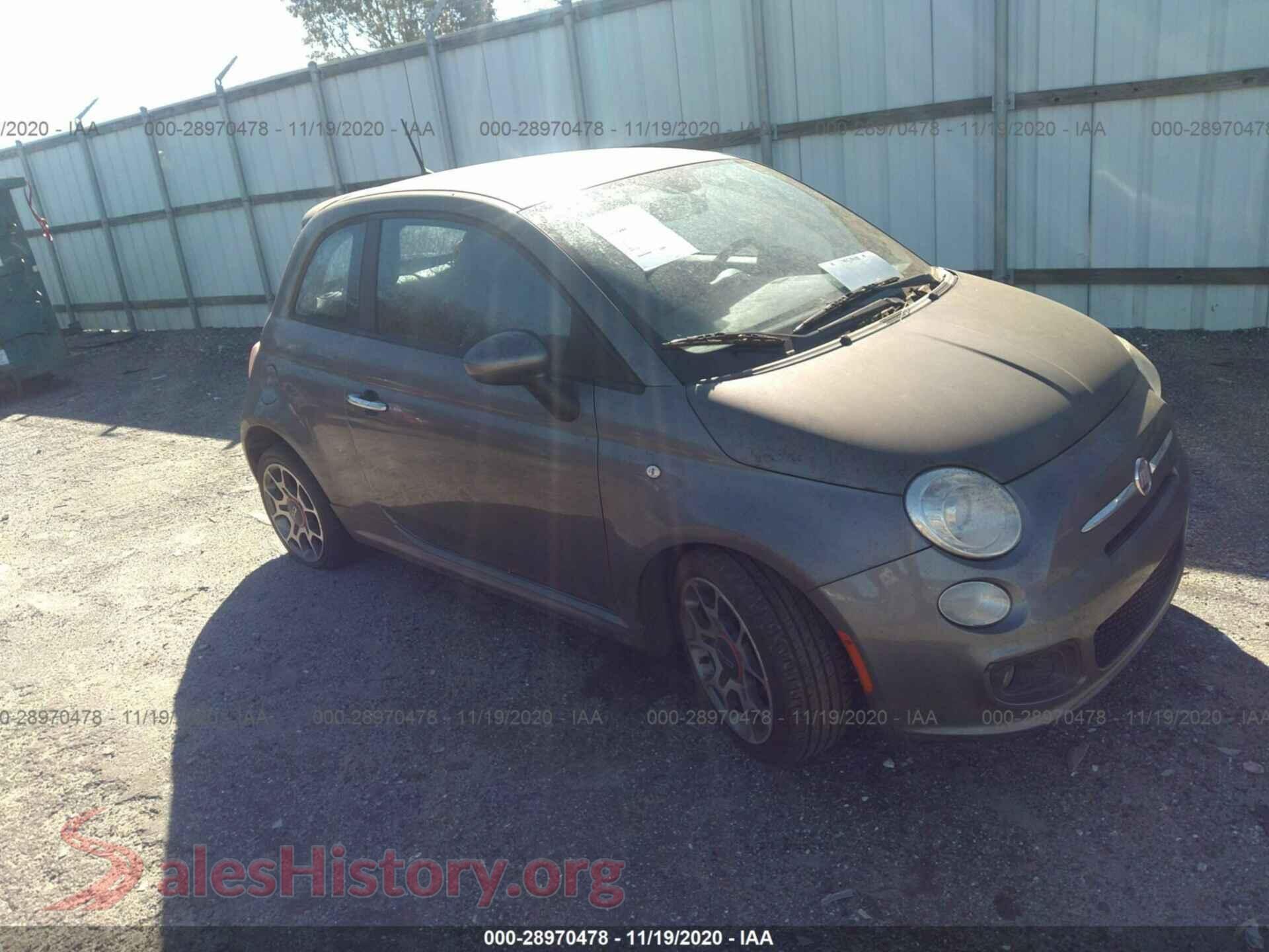2012 FIAT 500 — VIN 3C3CFFBR0CT357474