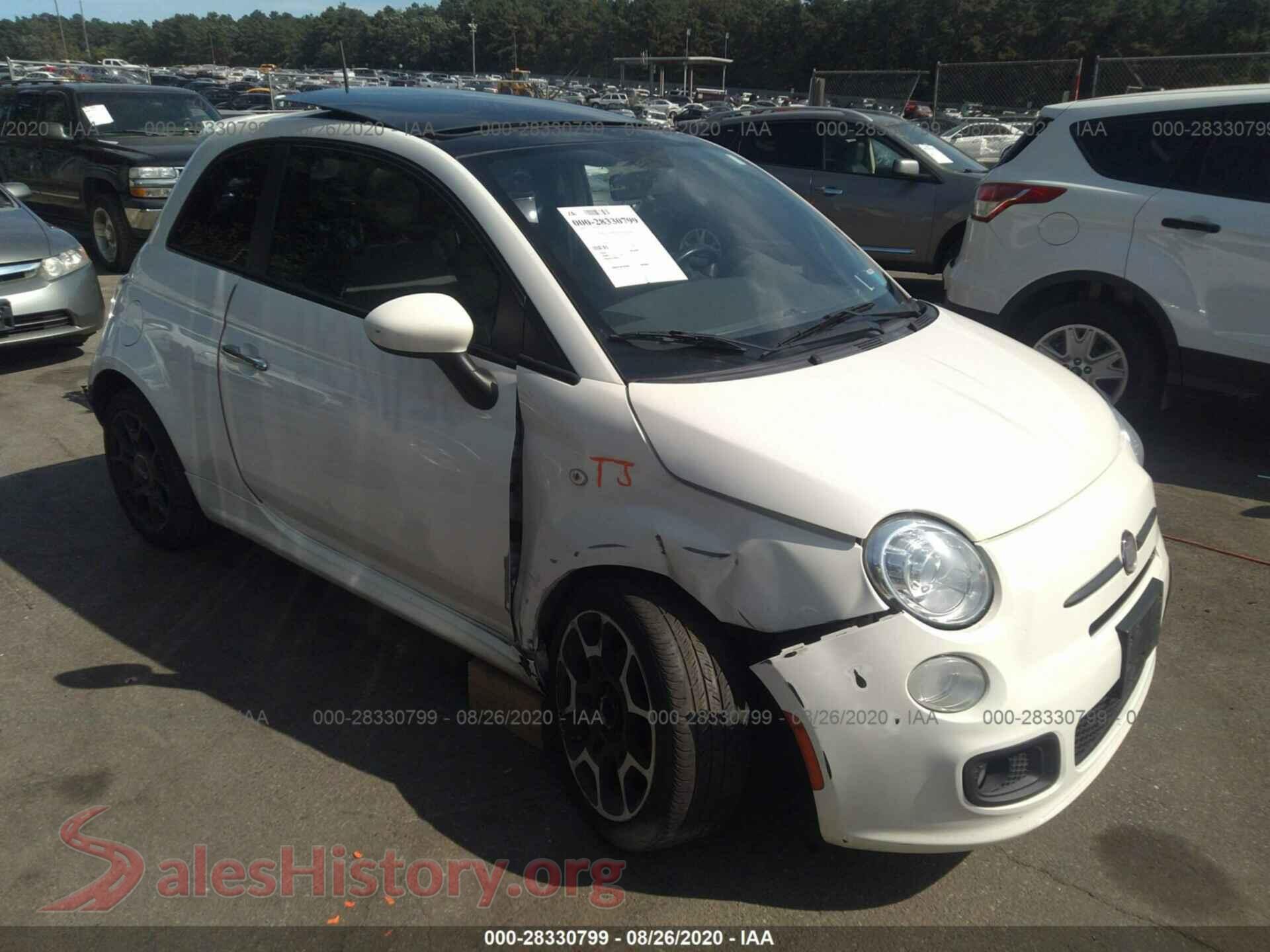 2012 FIAT 500 — VIN 3C3CFFBR9CT126962