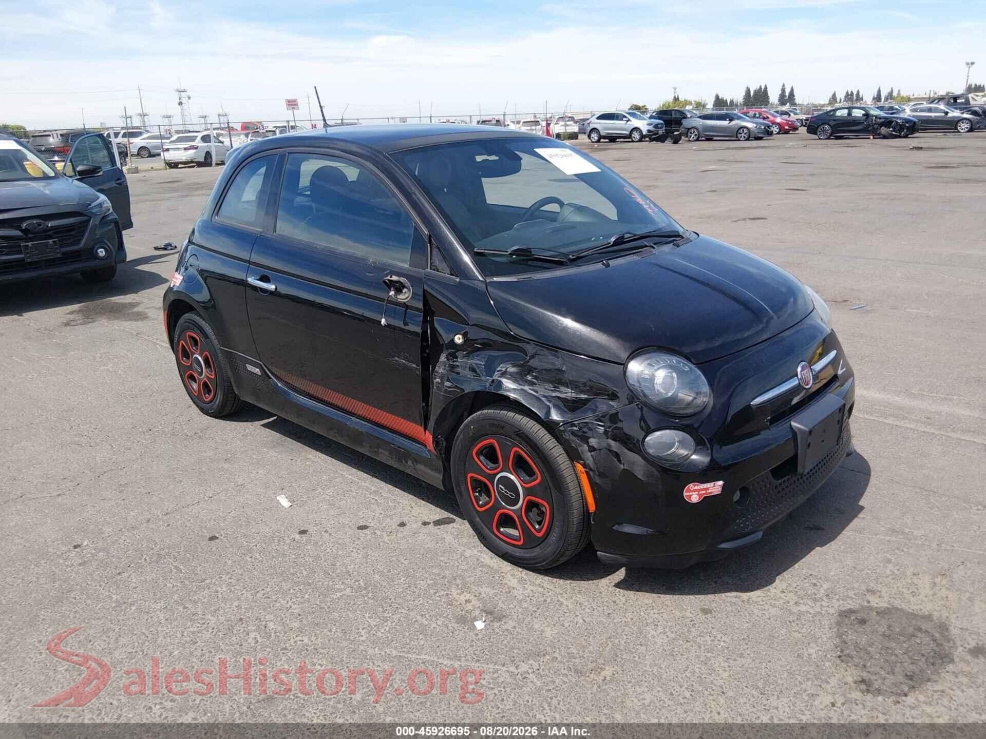 2017 FIAT 500E — VIN 3C3CFFGE6HT586237