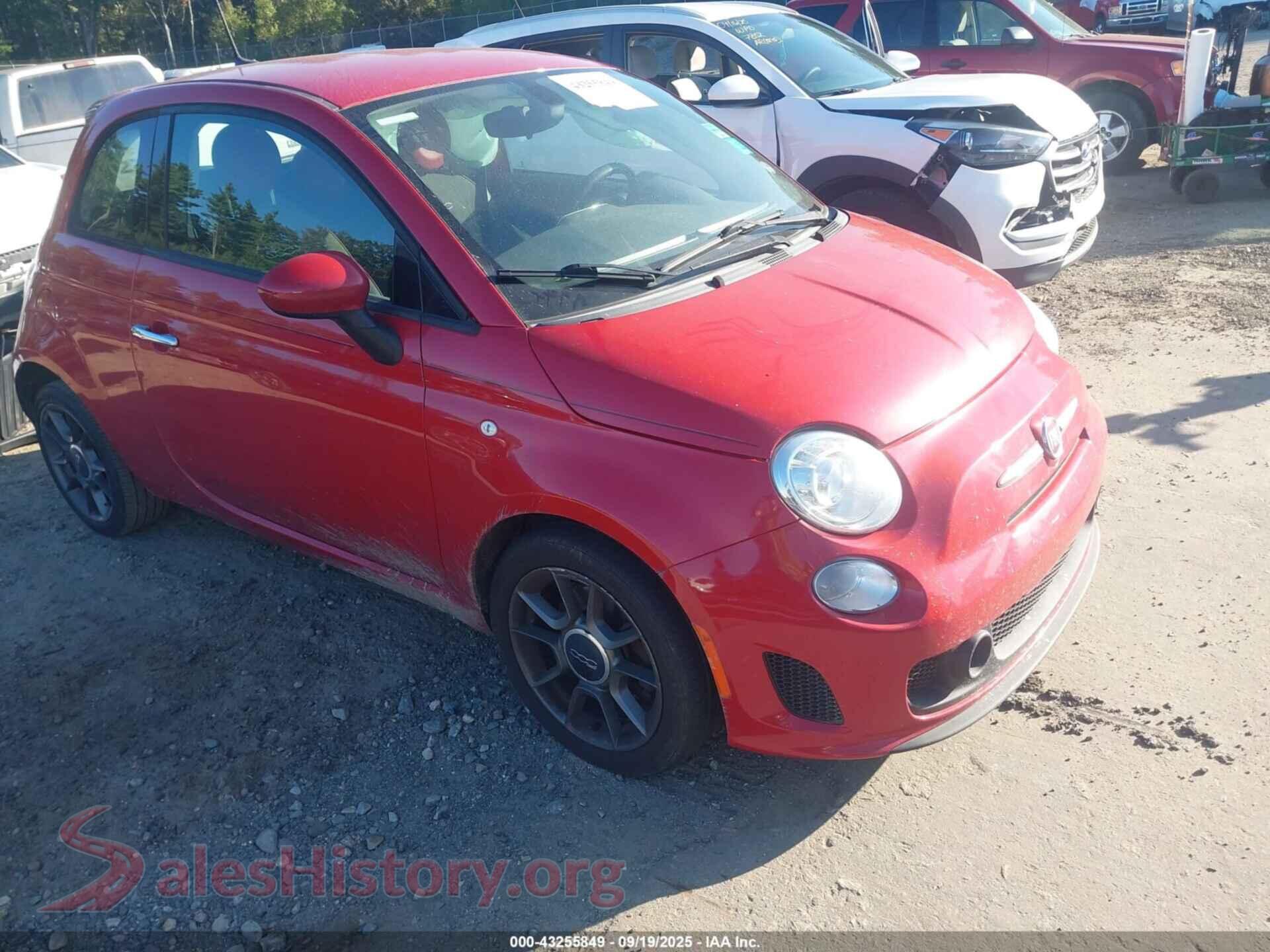 2019 FIAT 500 — VIN 3C3CFFKH9KT803336
