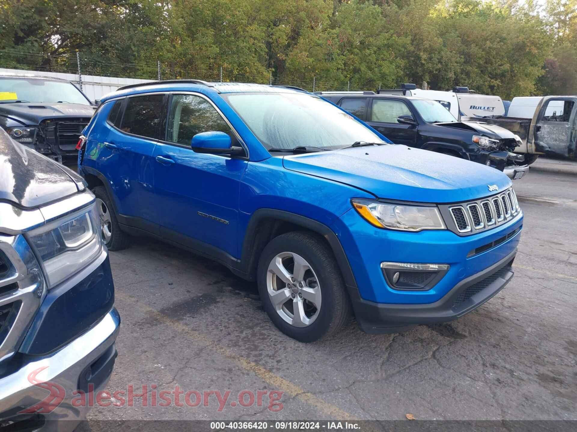2019 JEEP COMPASS — VIN 3C4NJDBB8KT664092