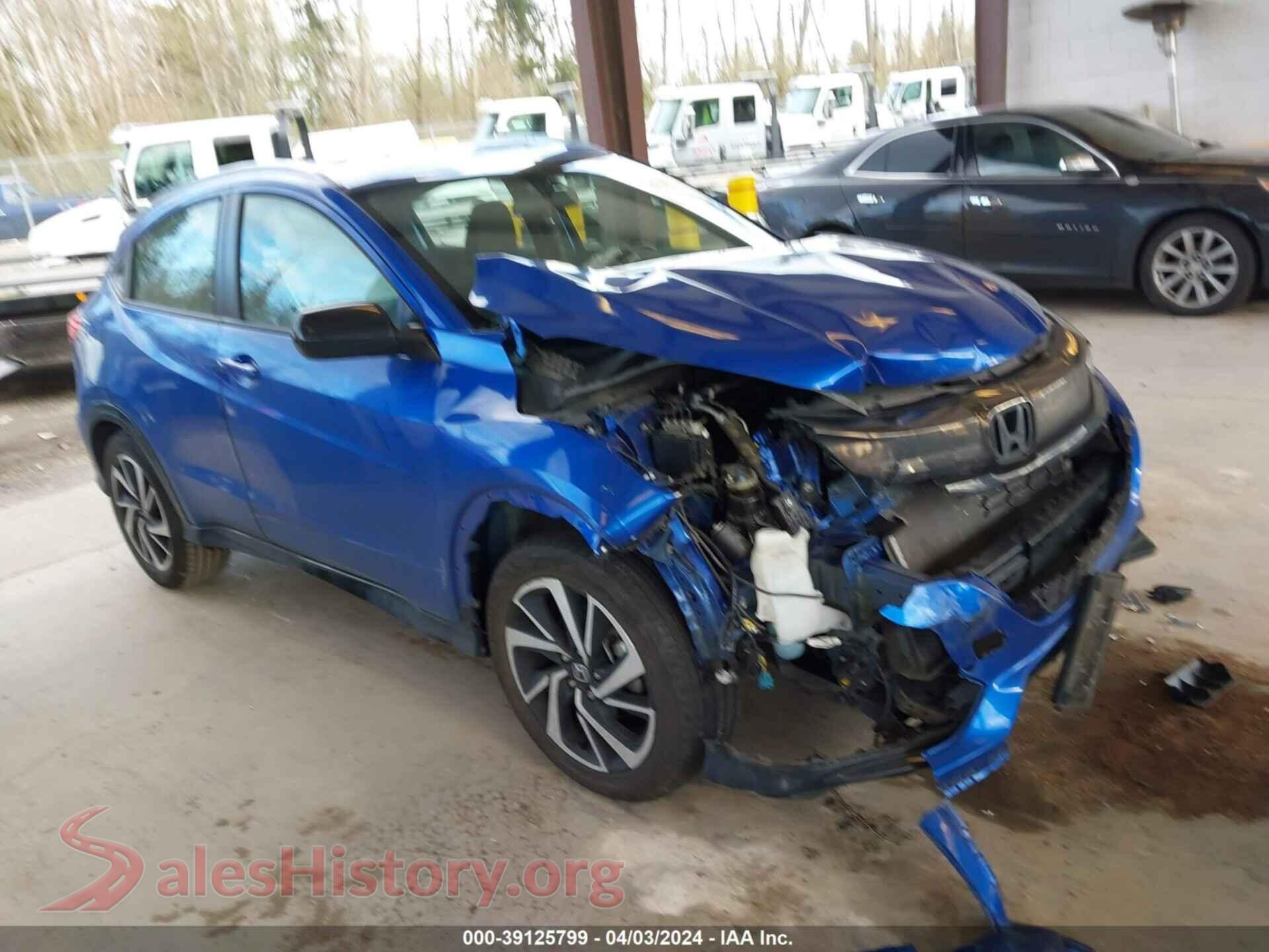 2020 HONDA HR-V — VIN 3CZRU5H12LM712513