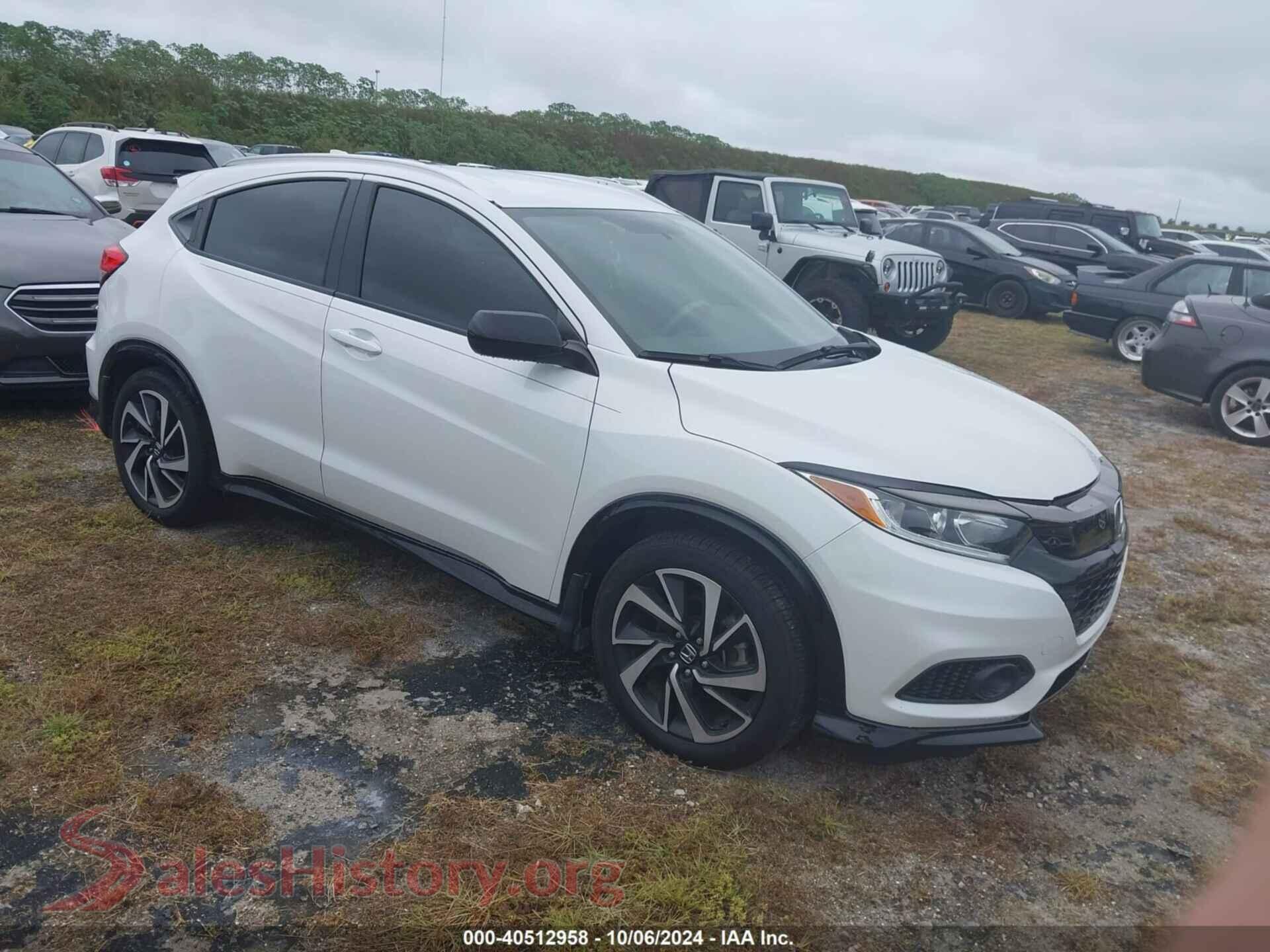 2019 HONDA HR-V — VIN 3CZRU5H13KM723731